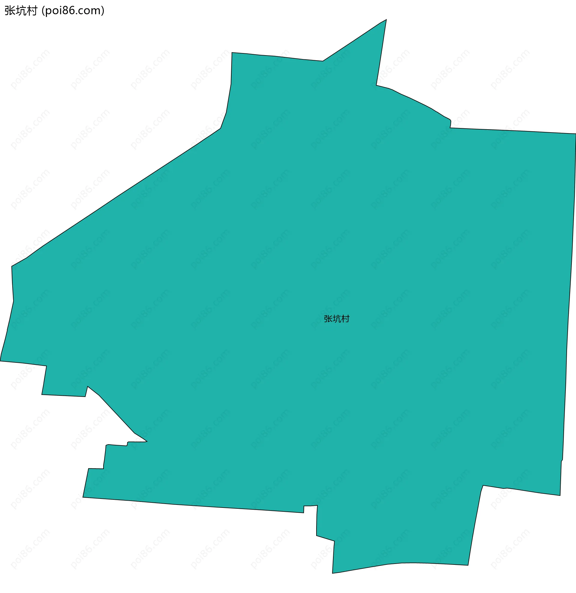 张坑村边界地图