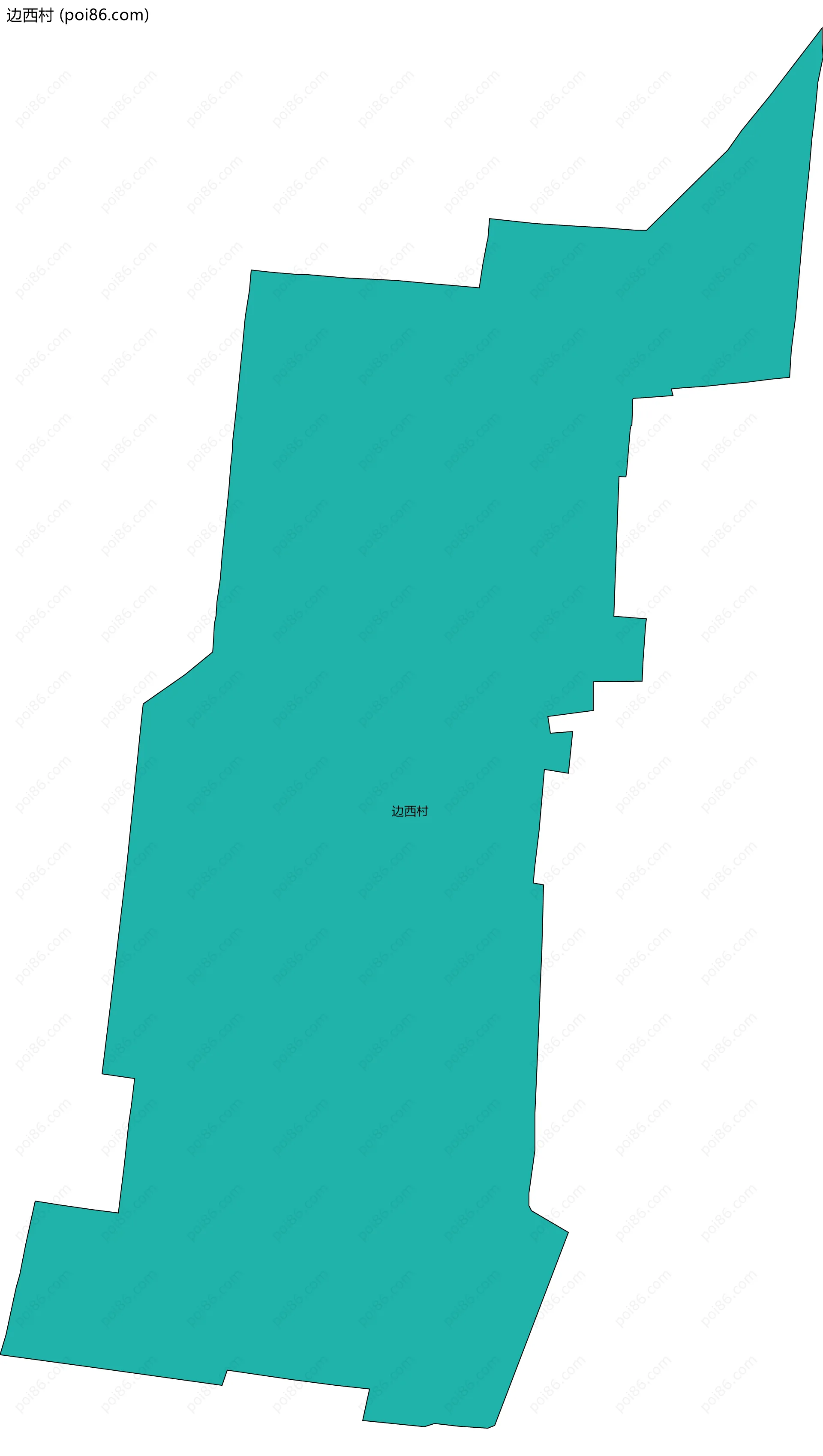 边西村边界地图