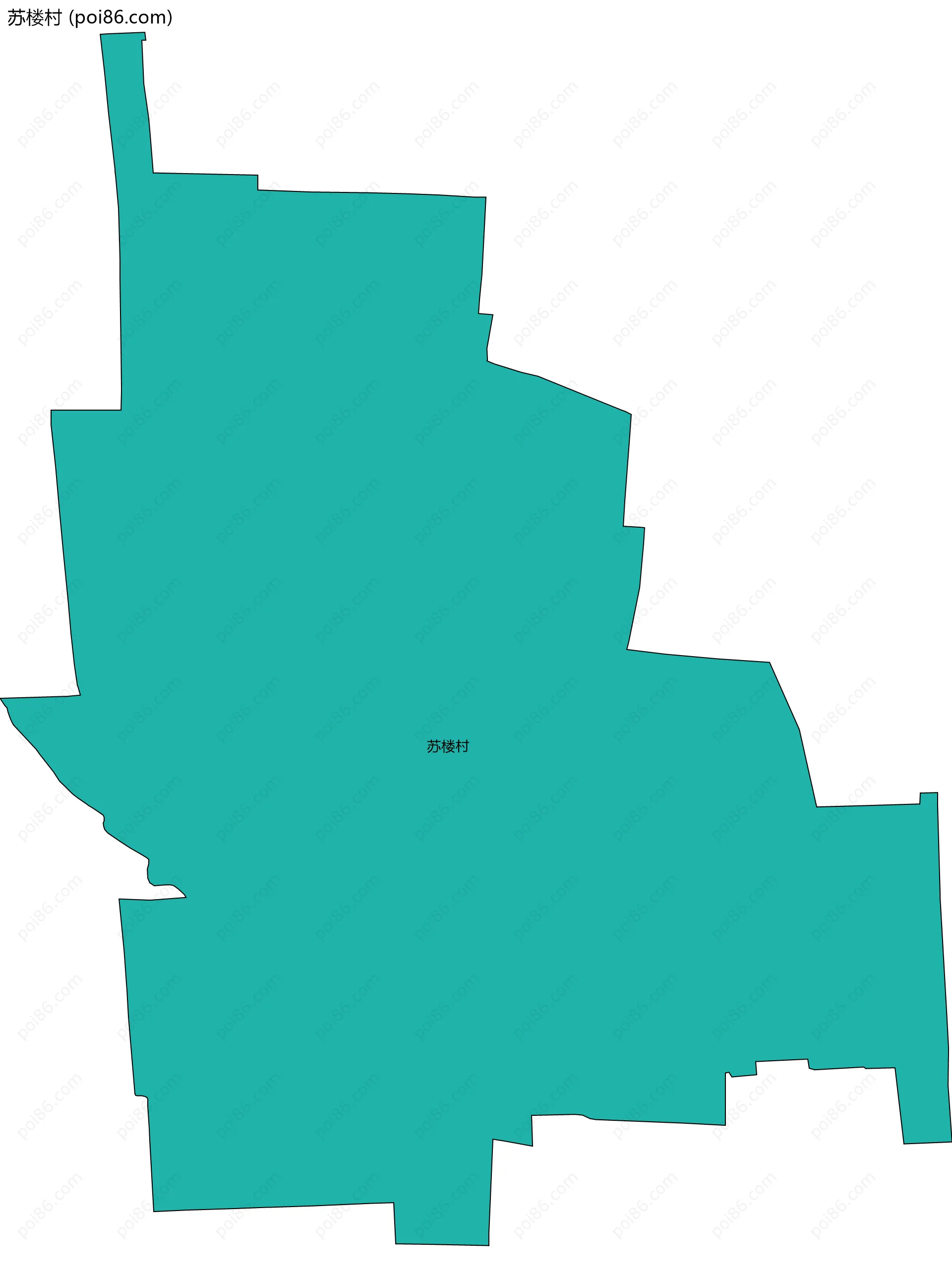 苏楼村边界地图