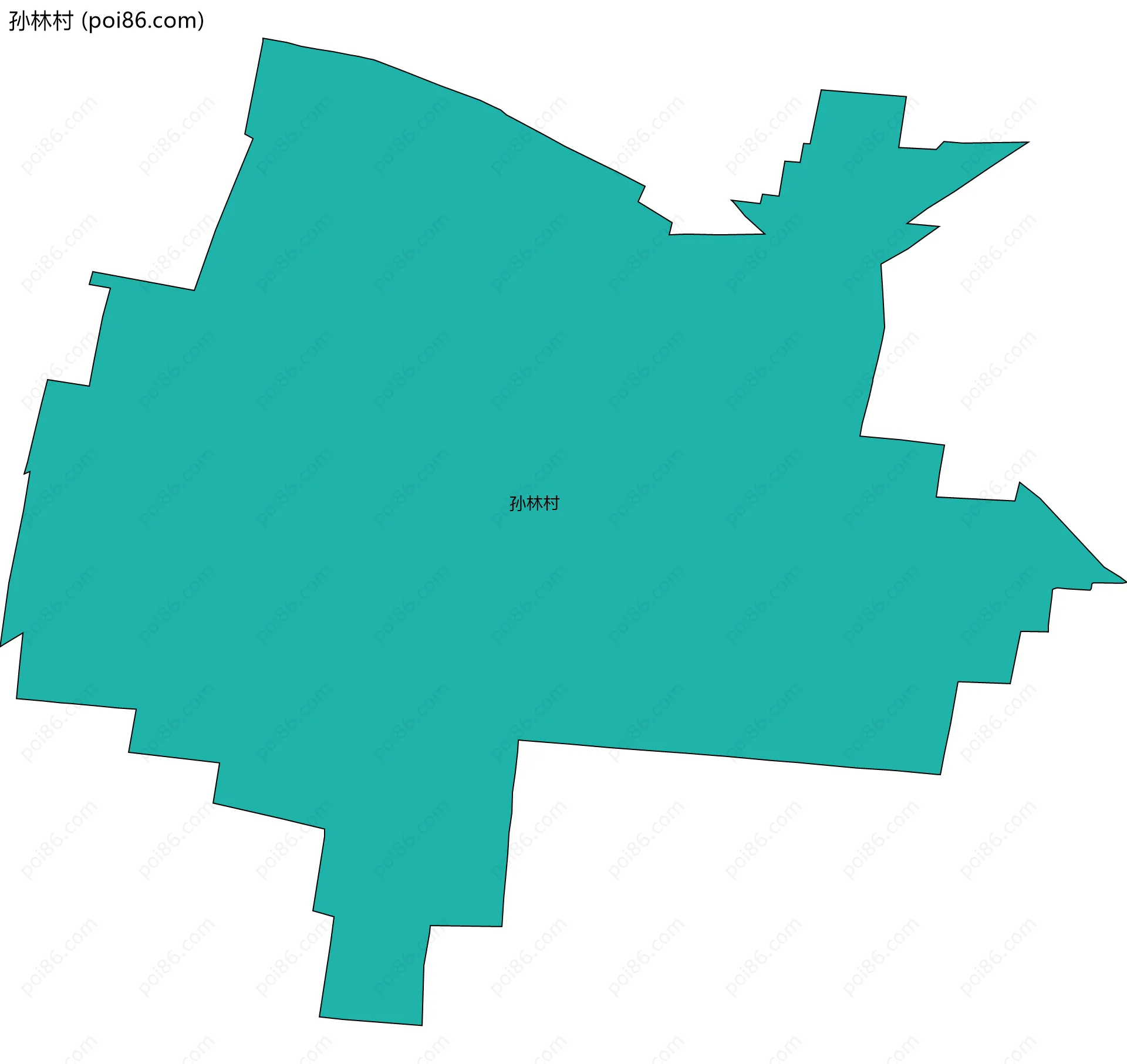 孙林村边界地图
