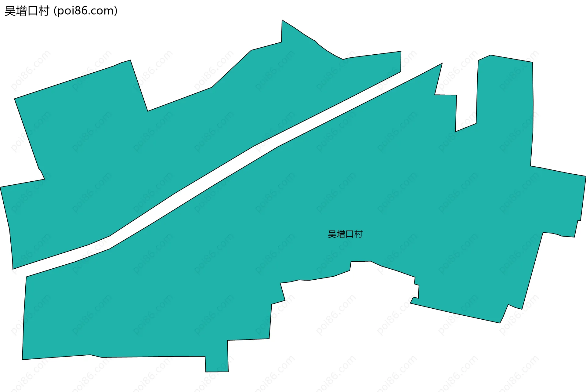吴增口村边界地图