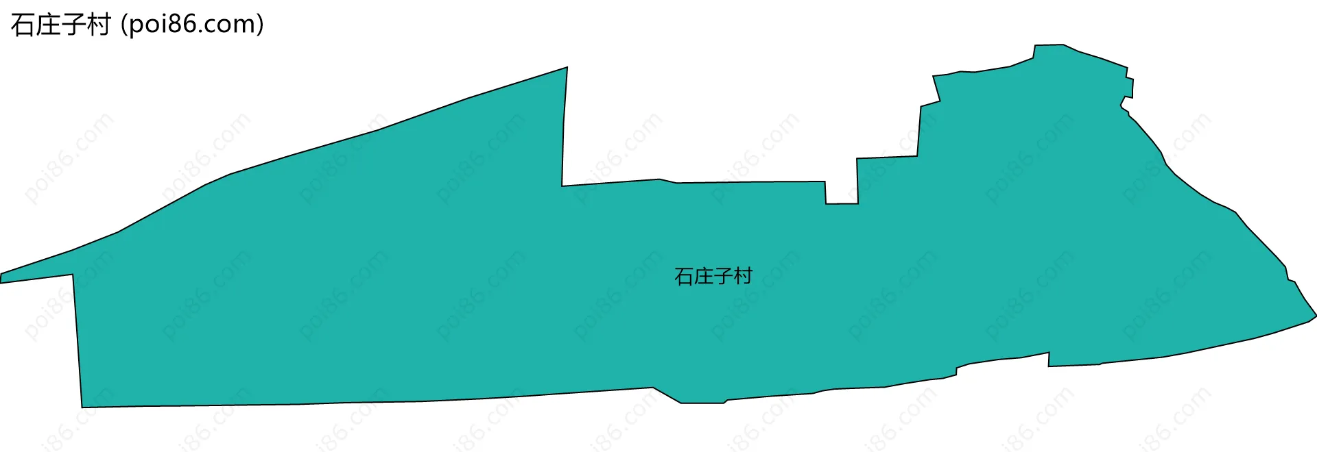 石庄子村边界地图