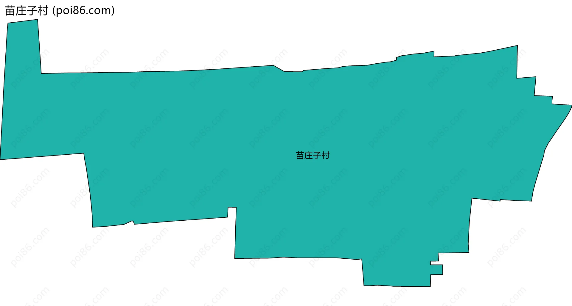 苗庄子村边界地图