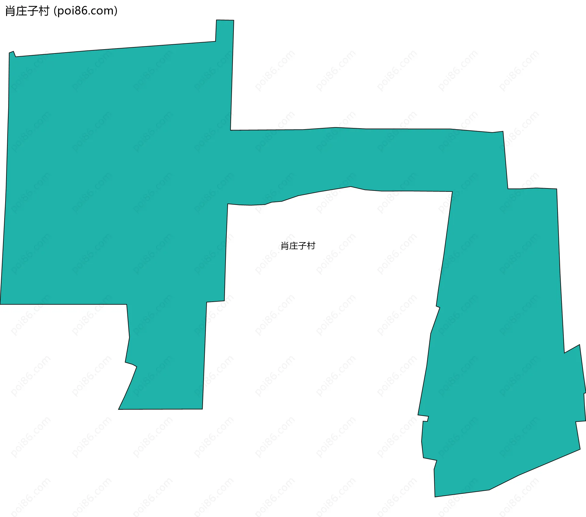 肖庄子村边界地图