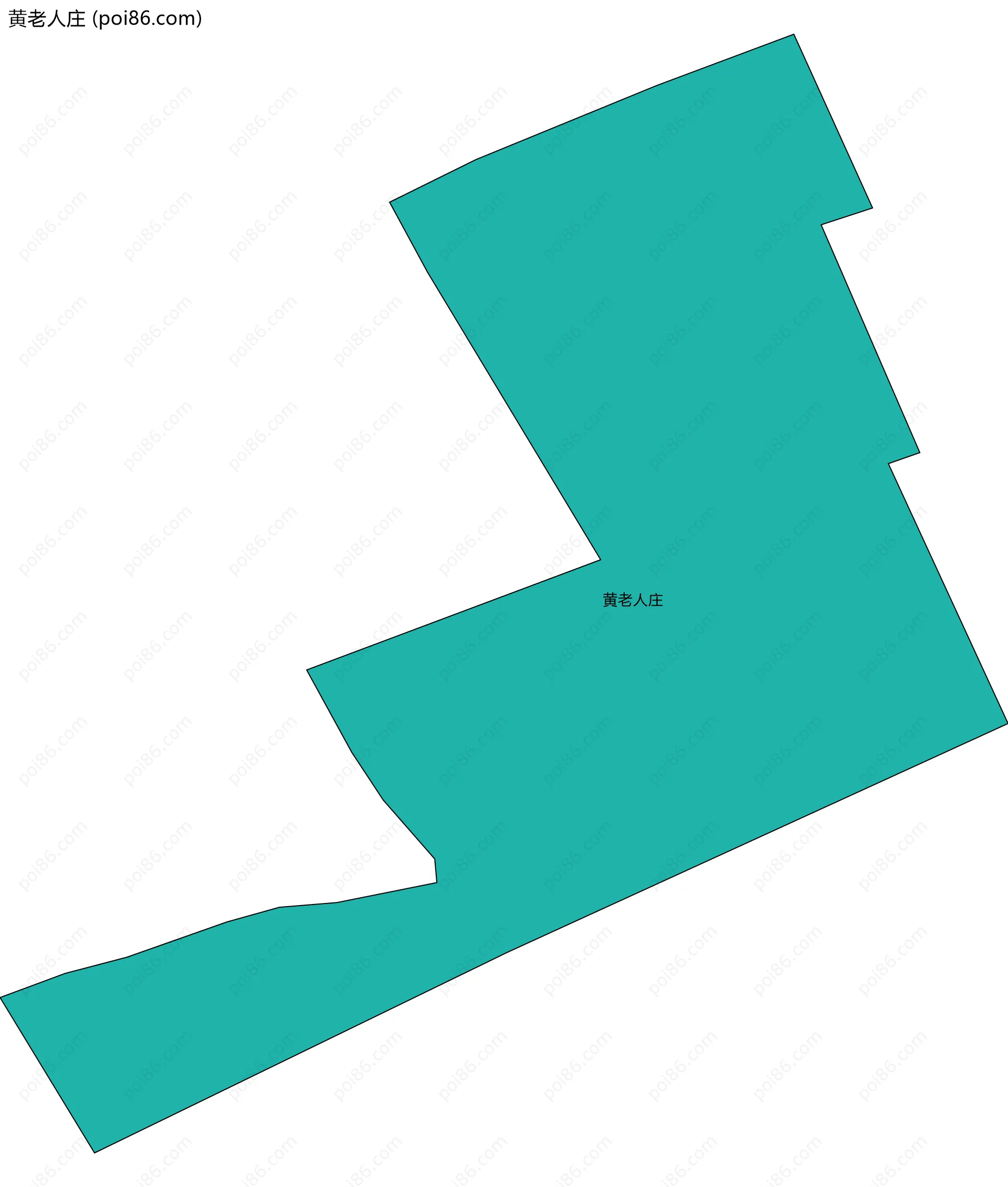 黄老人庄边界地图