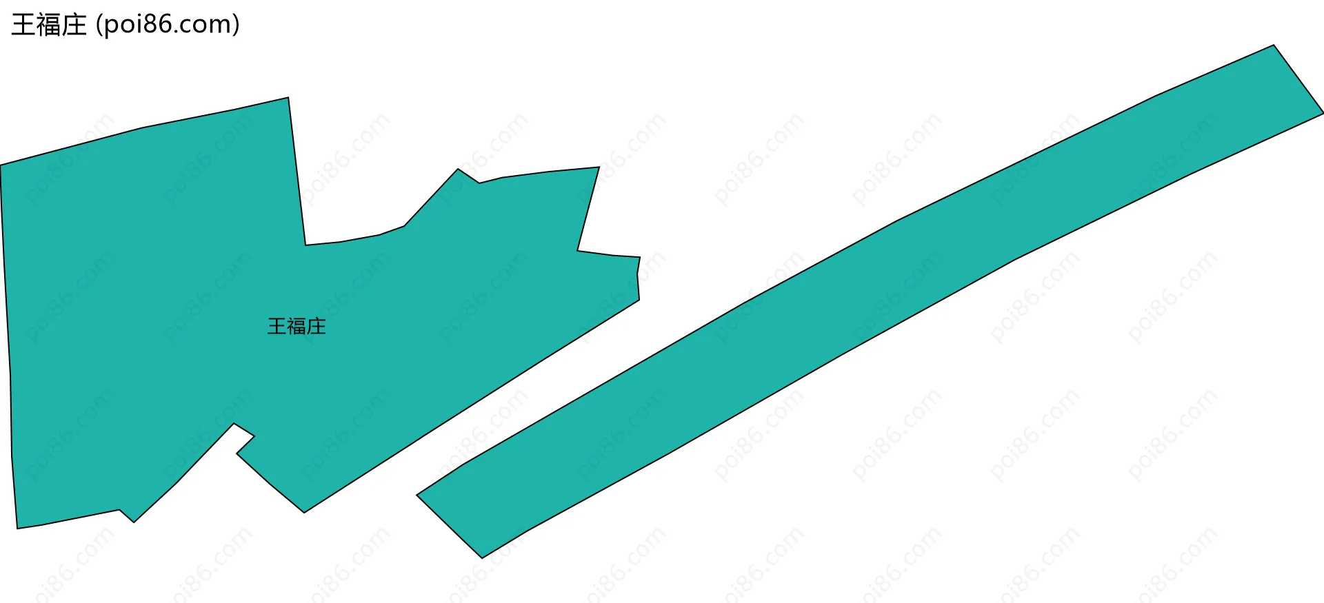王福庄边界地图