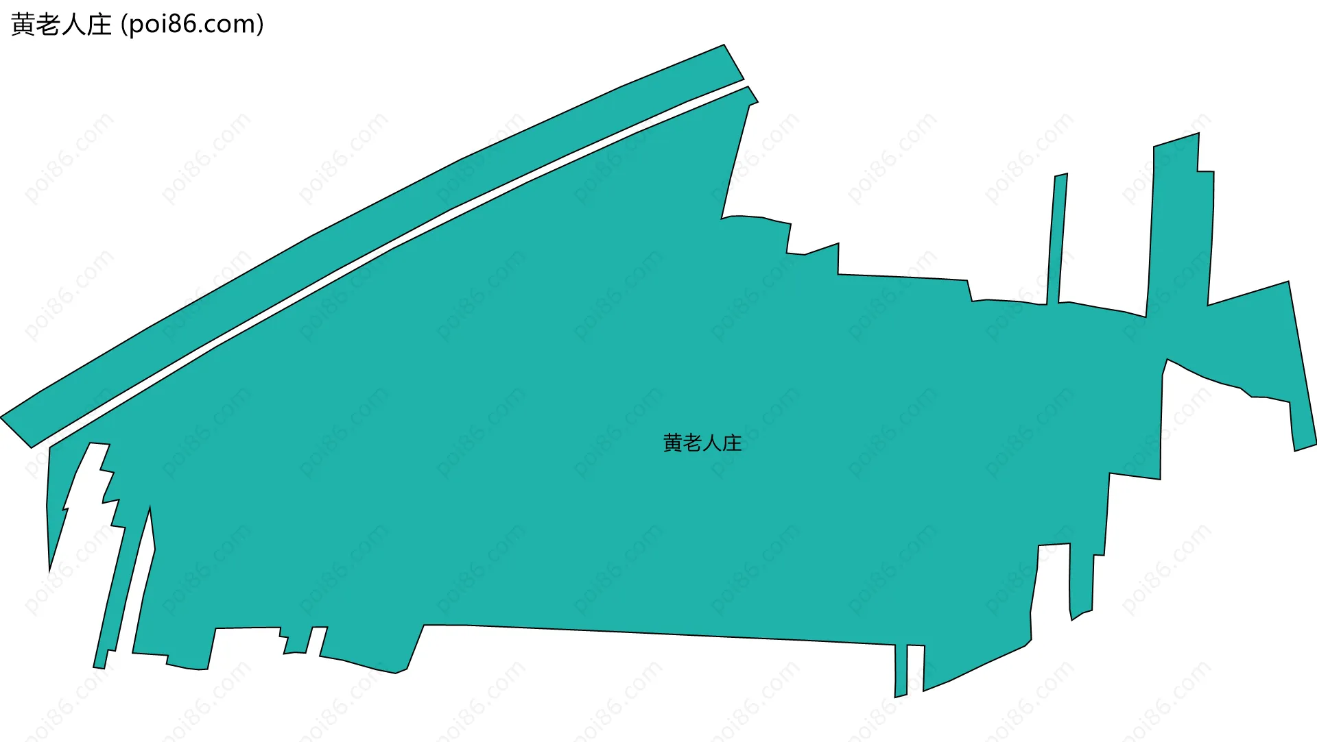 黄老人庄边界地图