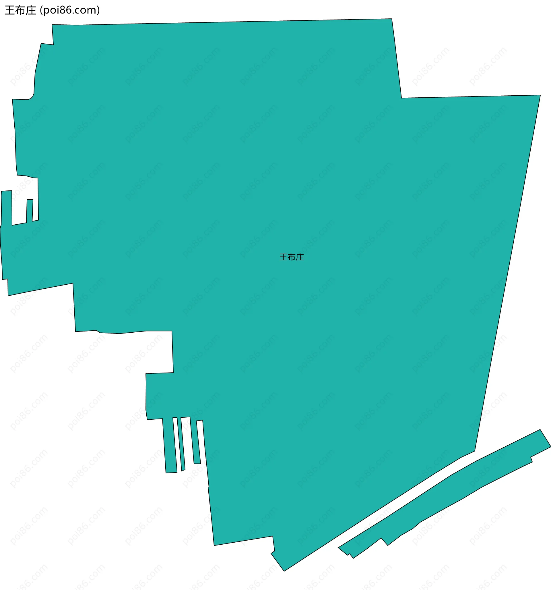 王布庄边界地图