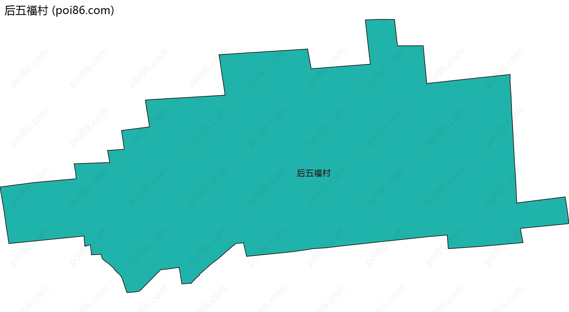 后五福村边界地图