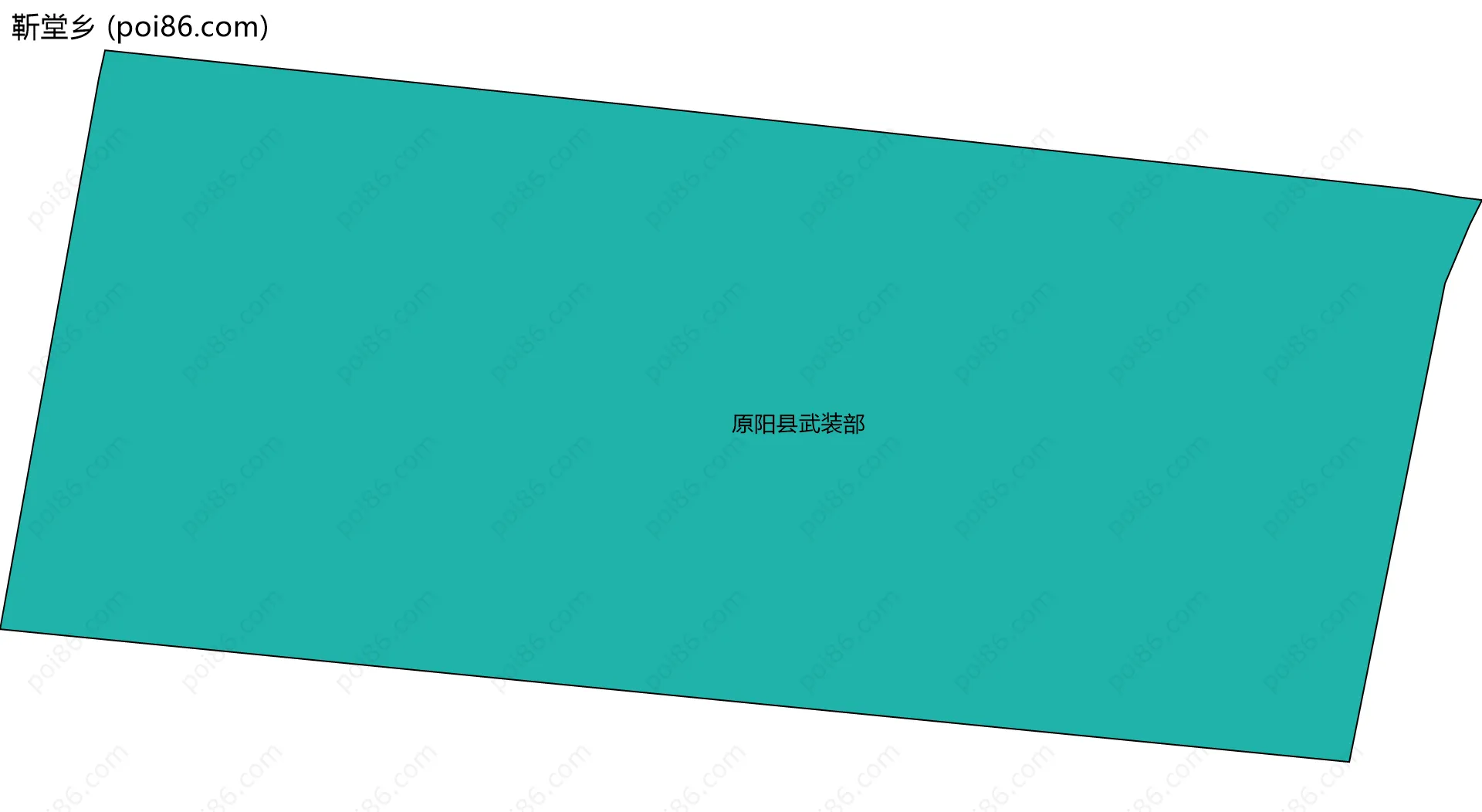 靳堂乡边界地图(五级行政区划)