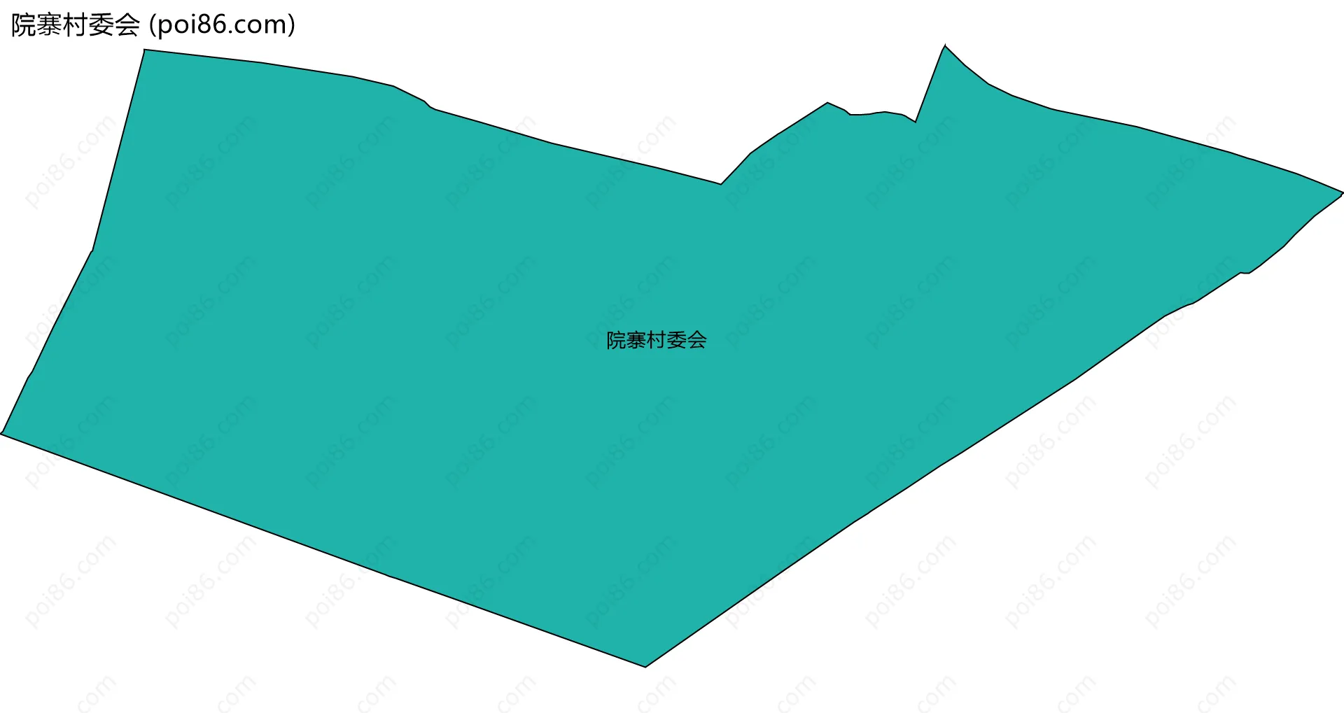 院寨村委会边界地图