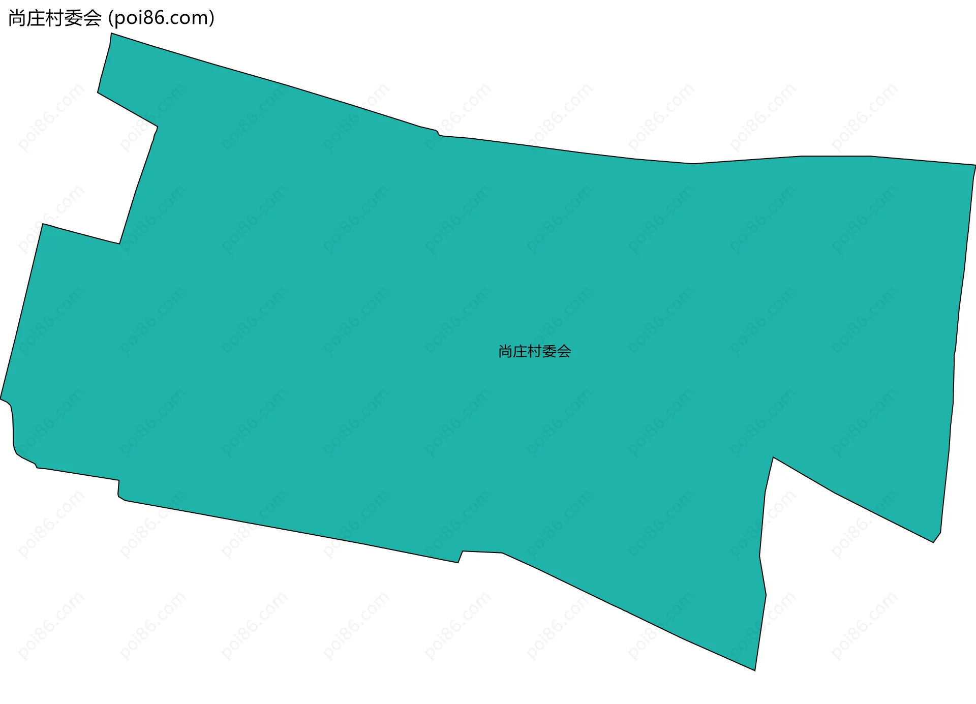 尚庄村委会边界地图