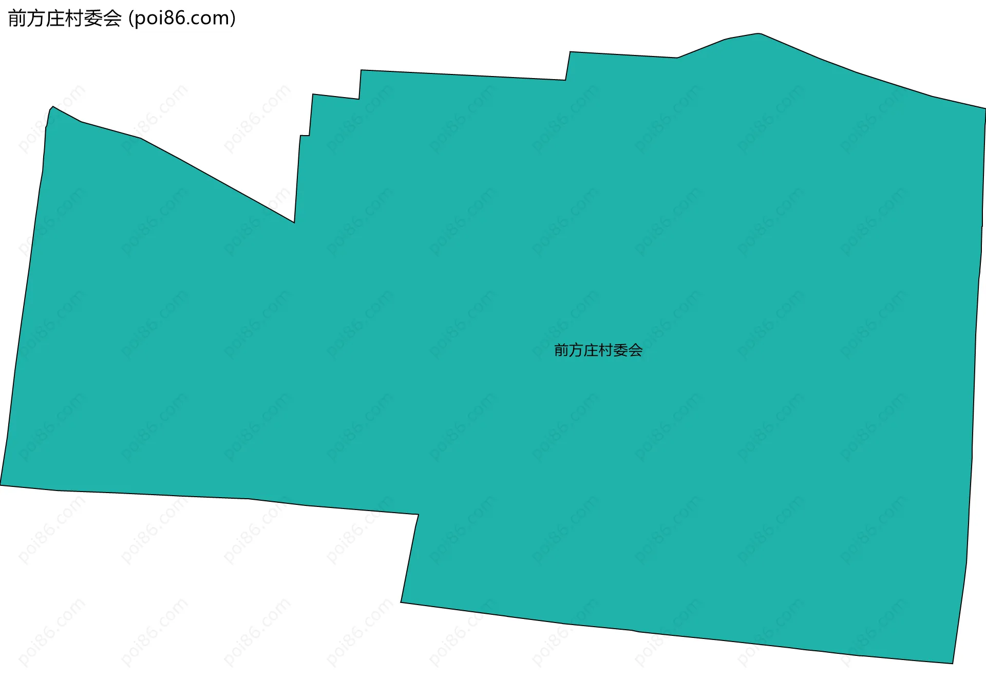 前方庄村委会边界地图