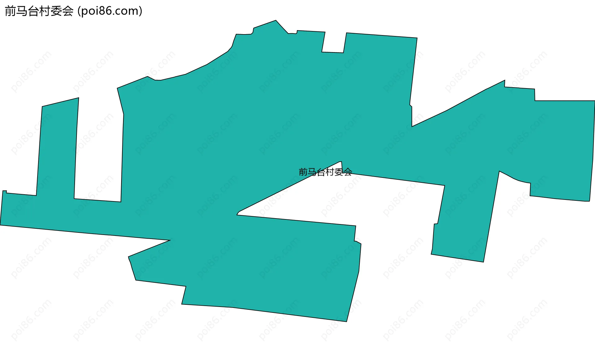 前马台村委会边界地图