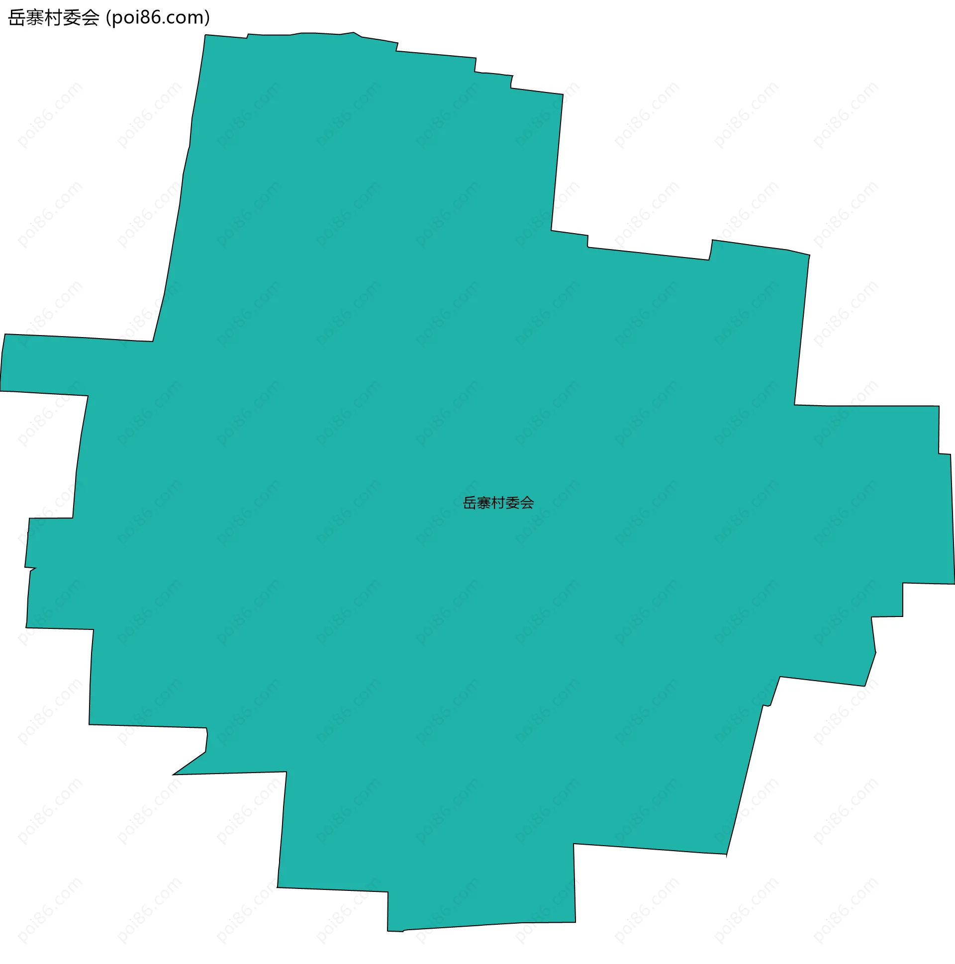 岳寨村委会边界地图