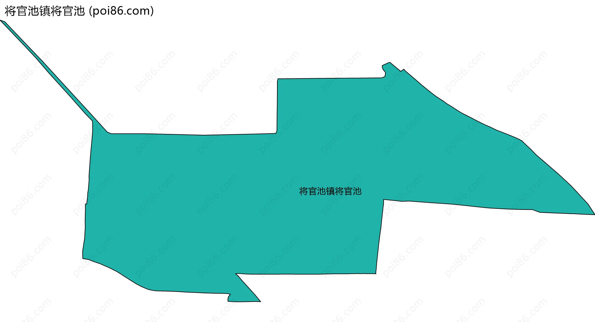 将官池镇将官池边界地图