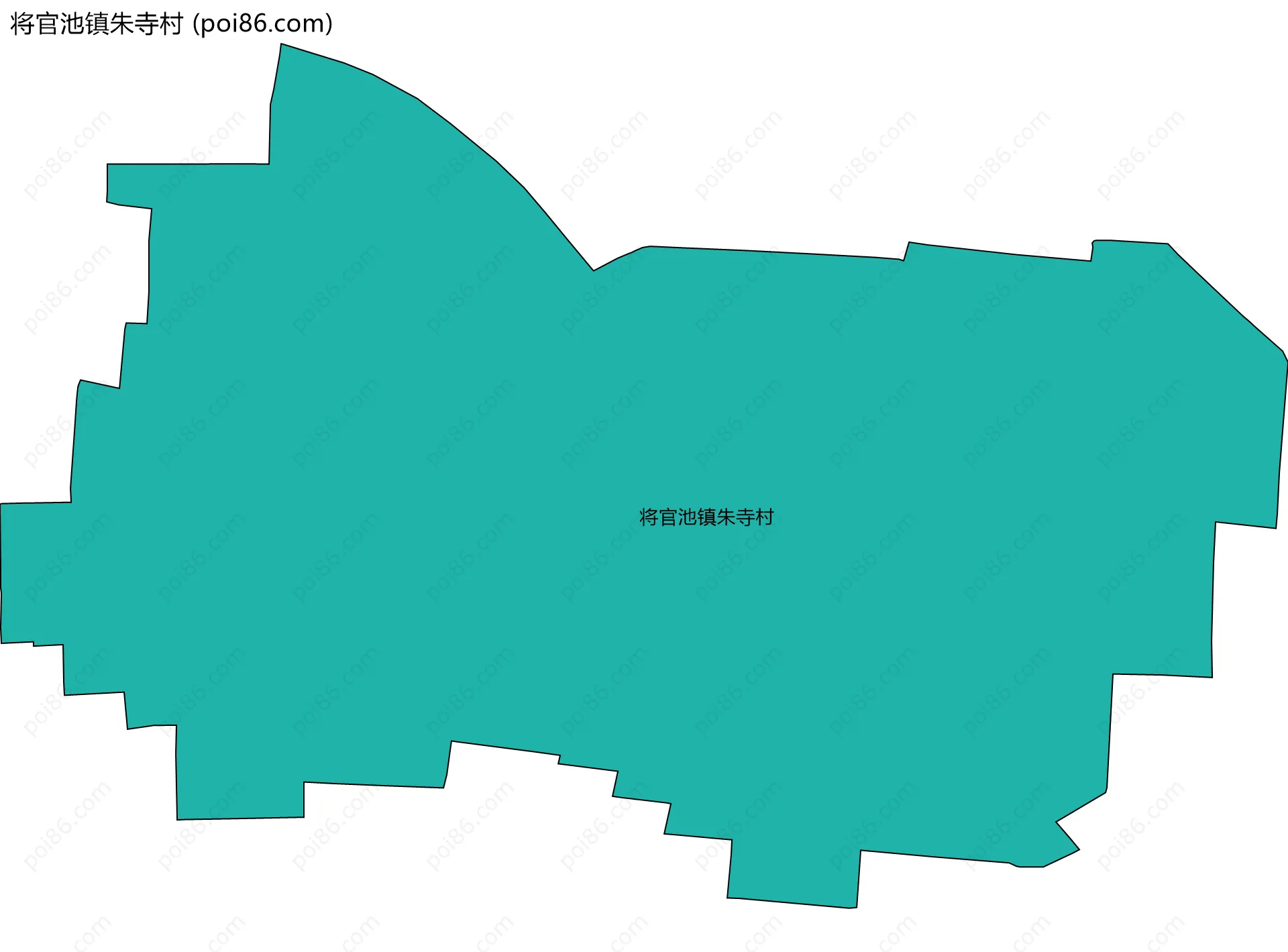 将官池镇朱寺村边界地图