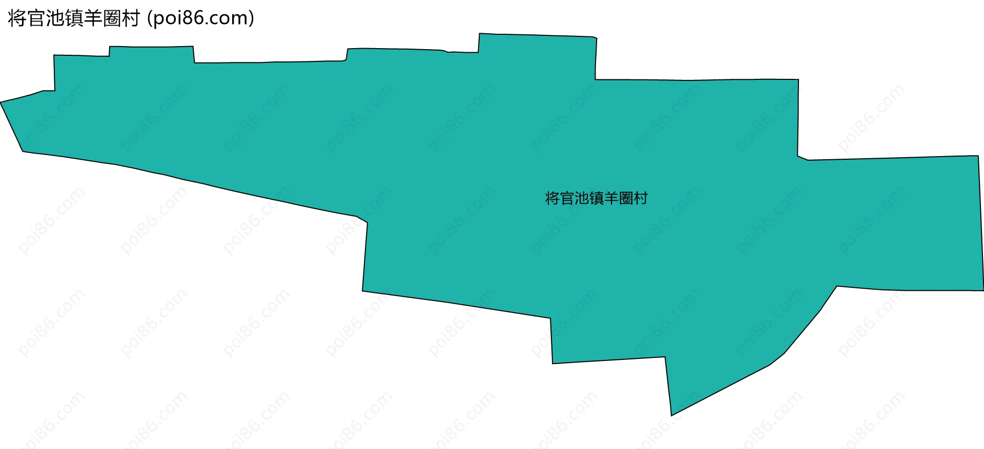 将官池镇羊圈村边界地图