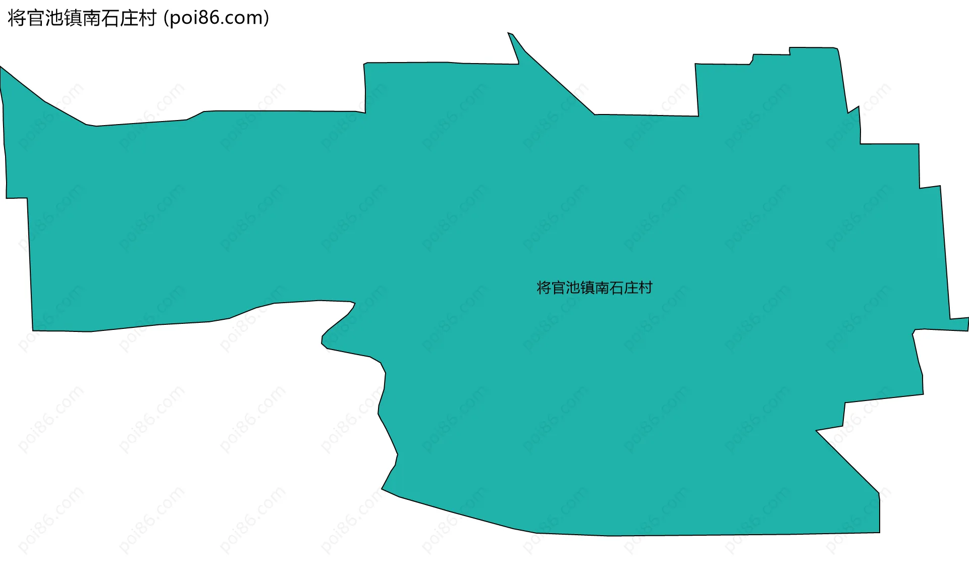 将官池镇南石庄村边界地图