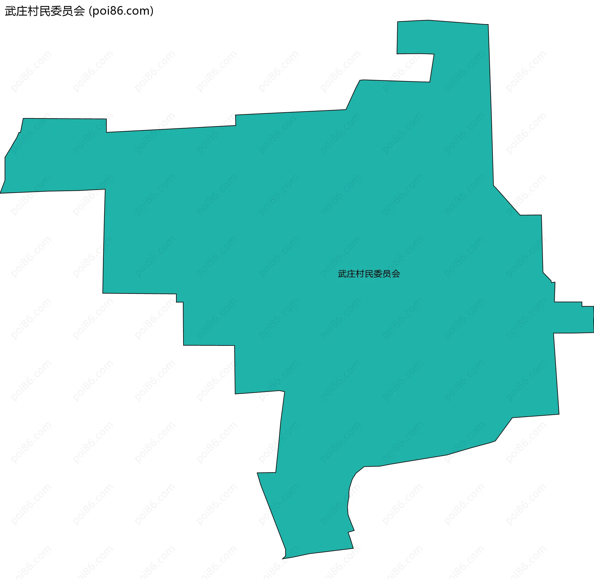 武庄村民委员会边界地图