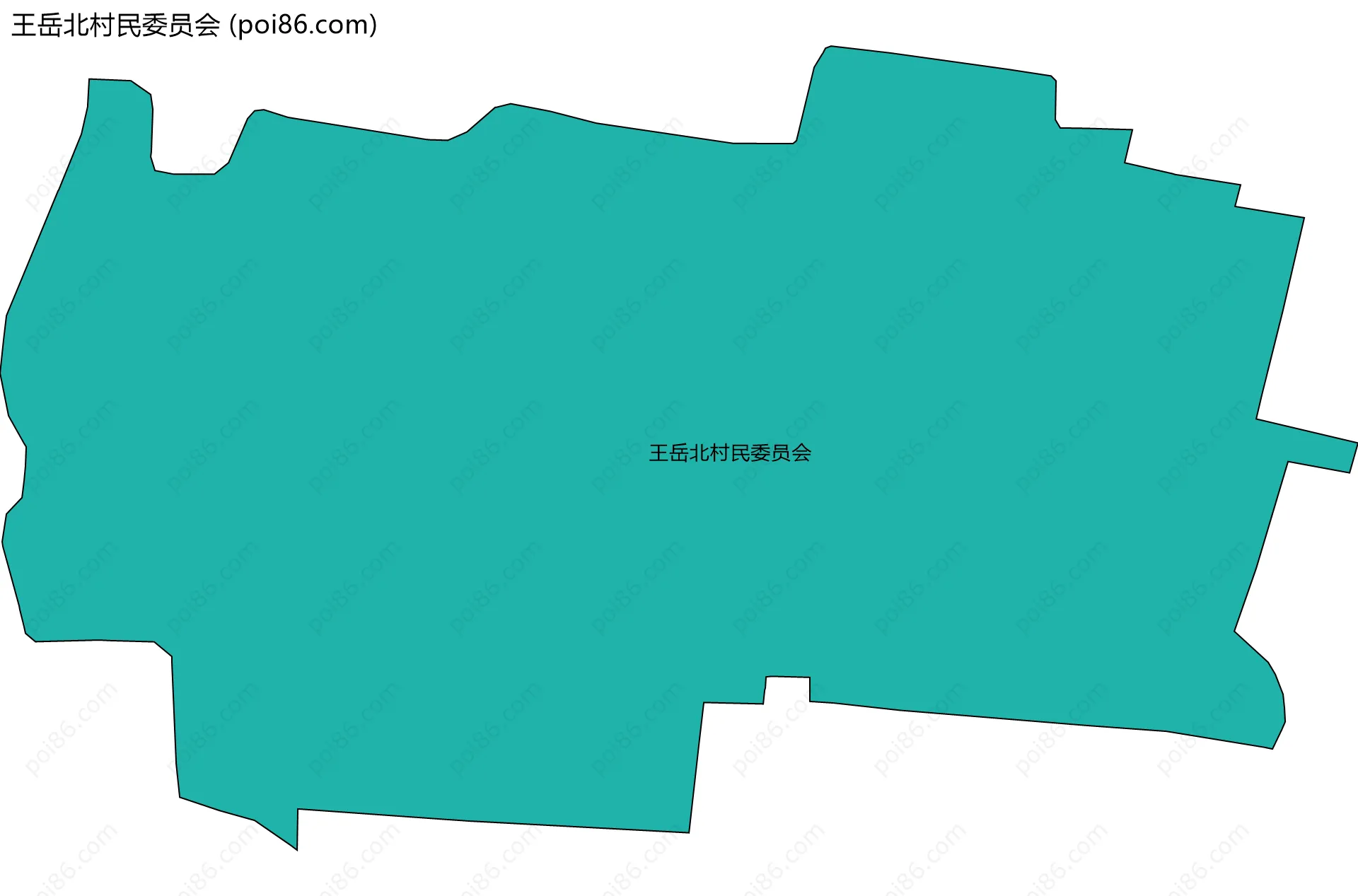 王岳北村民委员会边界地图