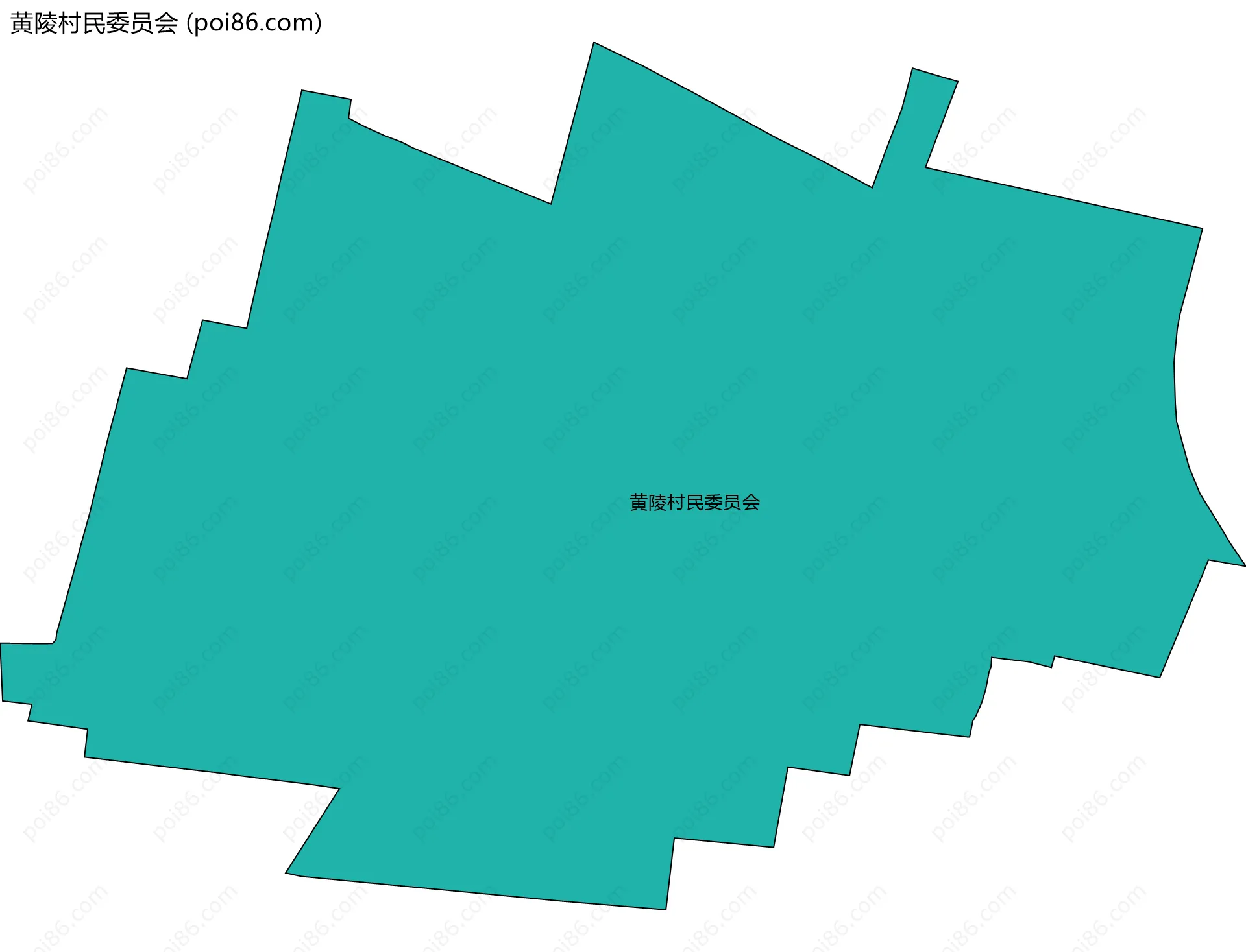 黄陵村民委员会边界地图