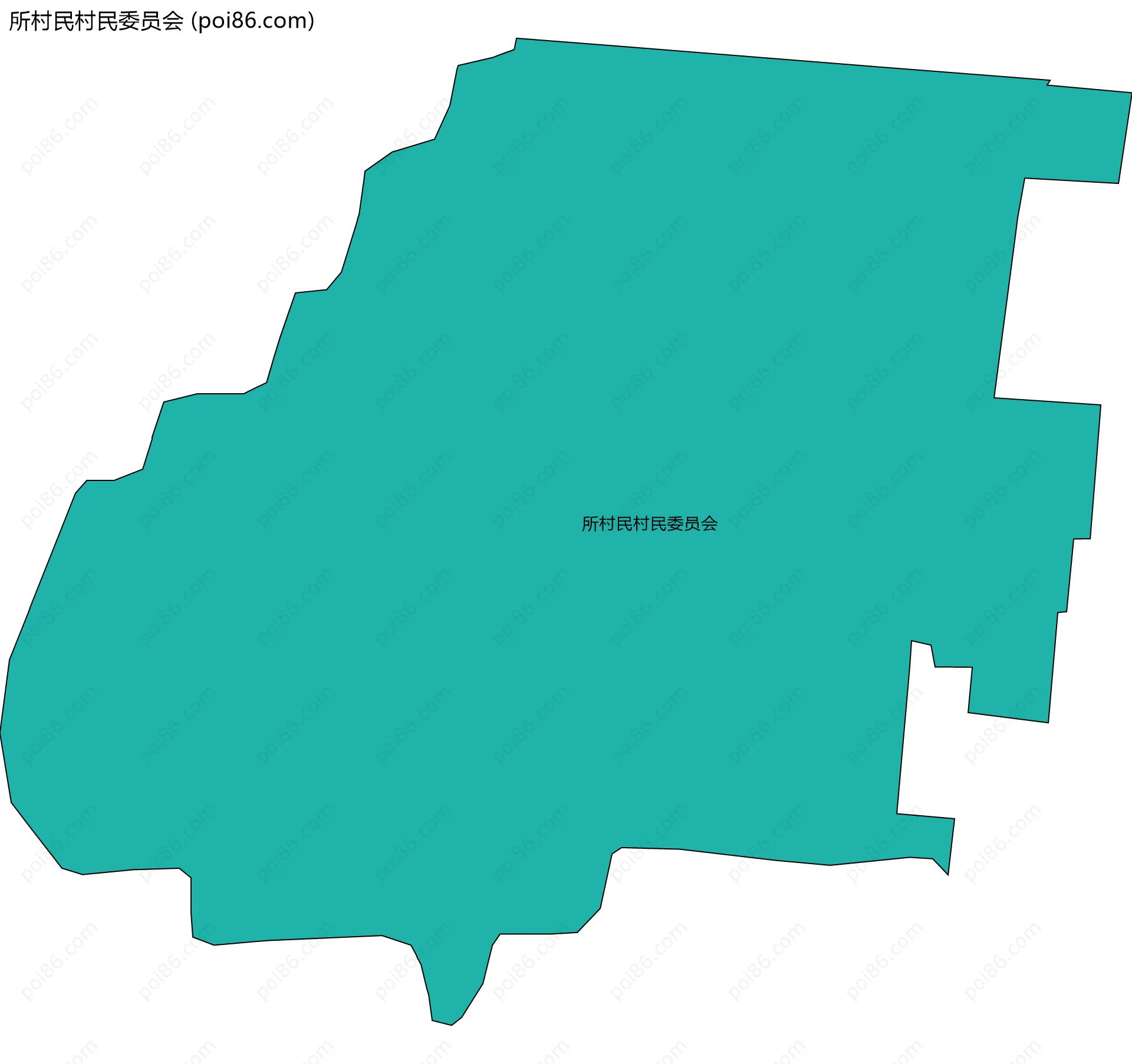 所村民村民委员会边界地图