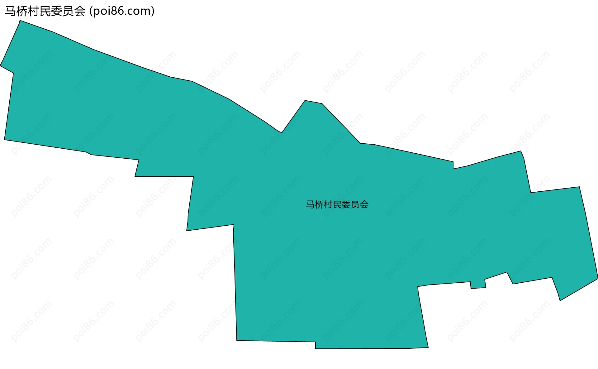 马桥村民委员会边界地图