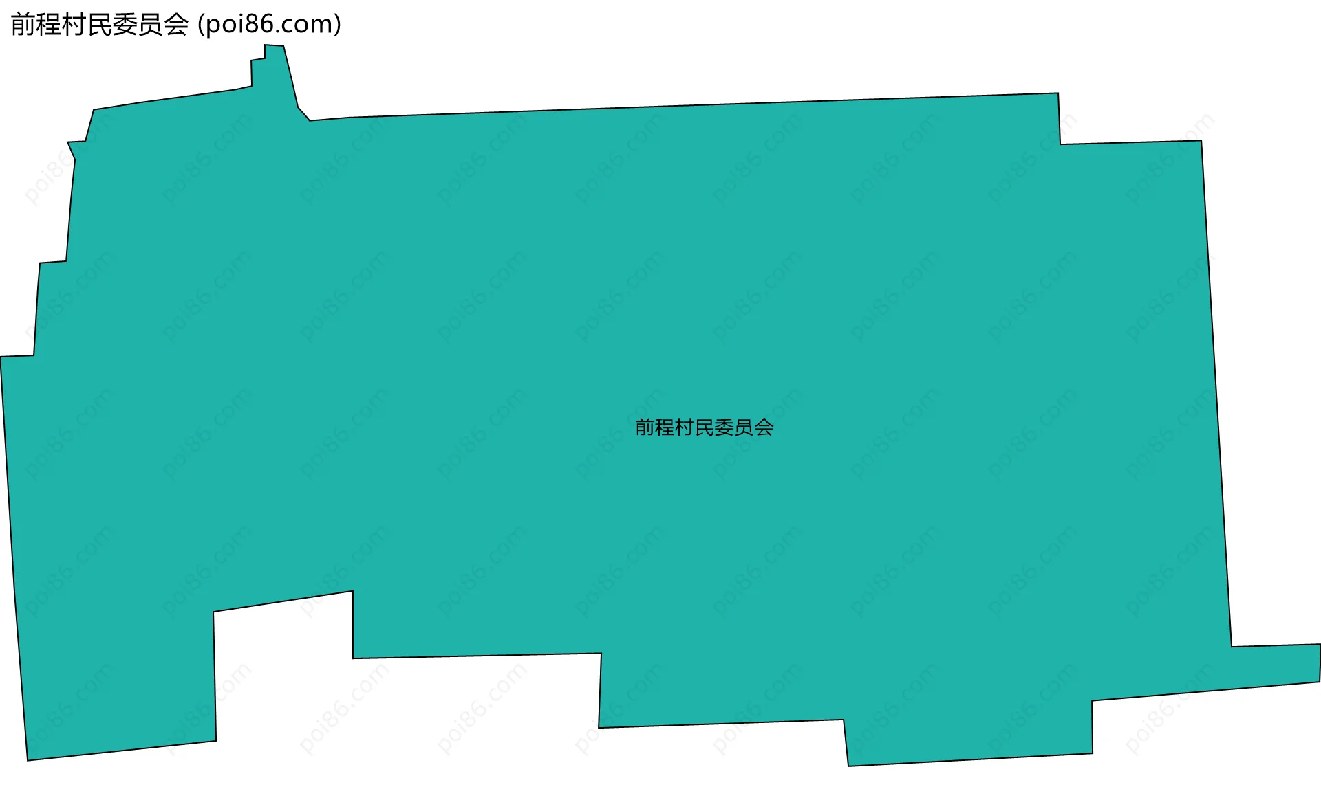前程村民委员会边界地图