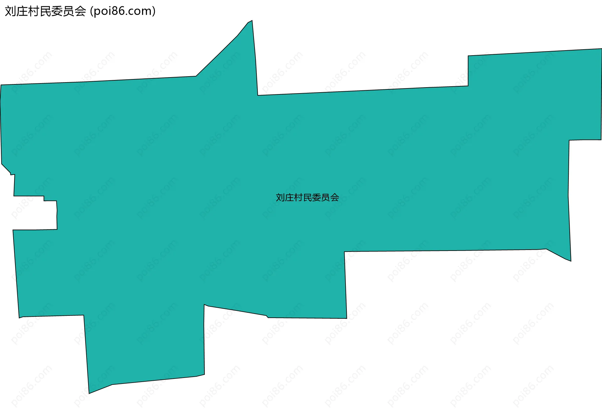 刘庄村民委员会边界地图