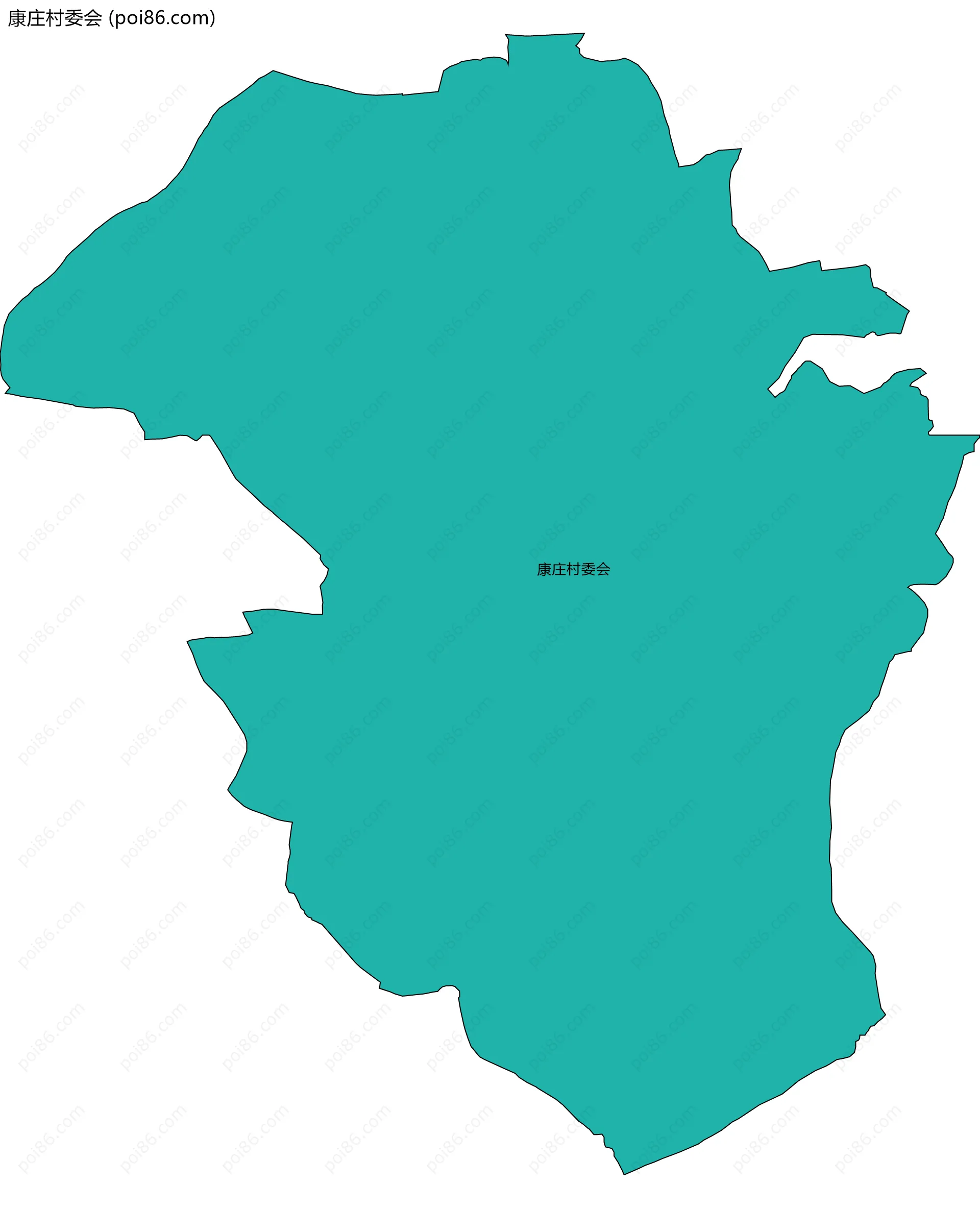 康庄村委会边界地图