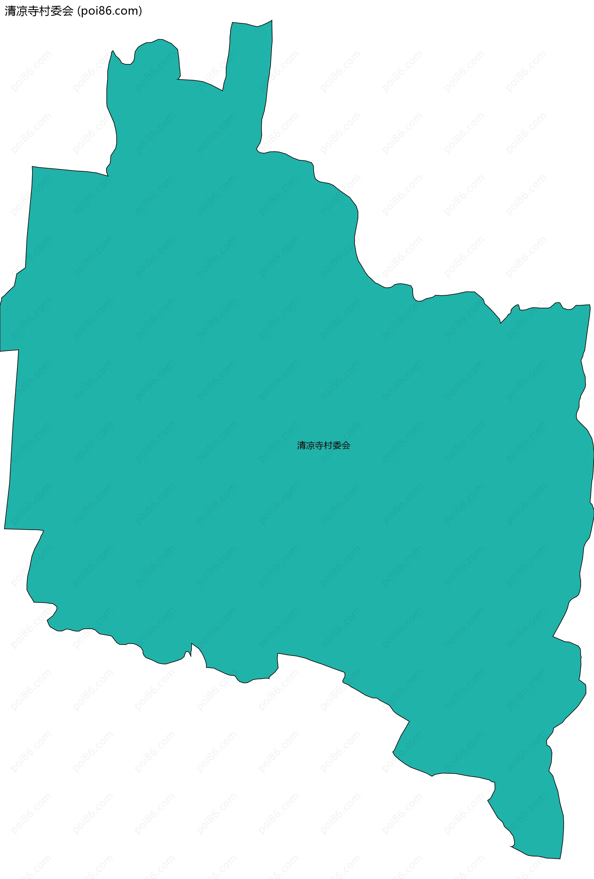 清凉寺村委会边界地图