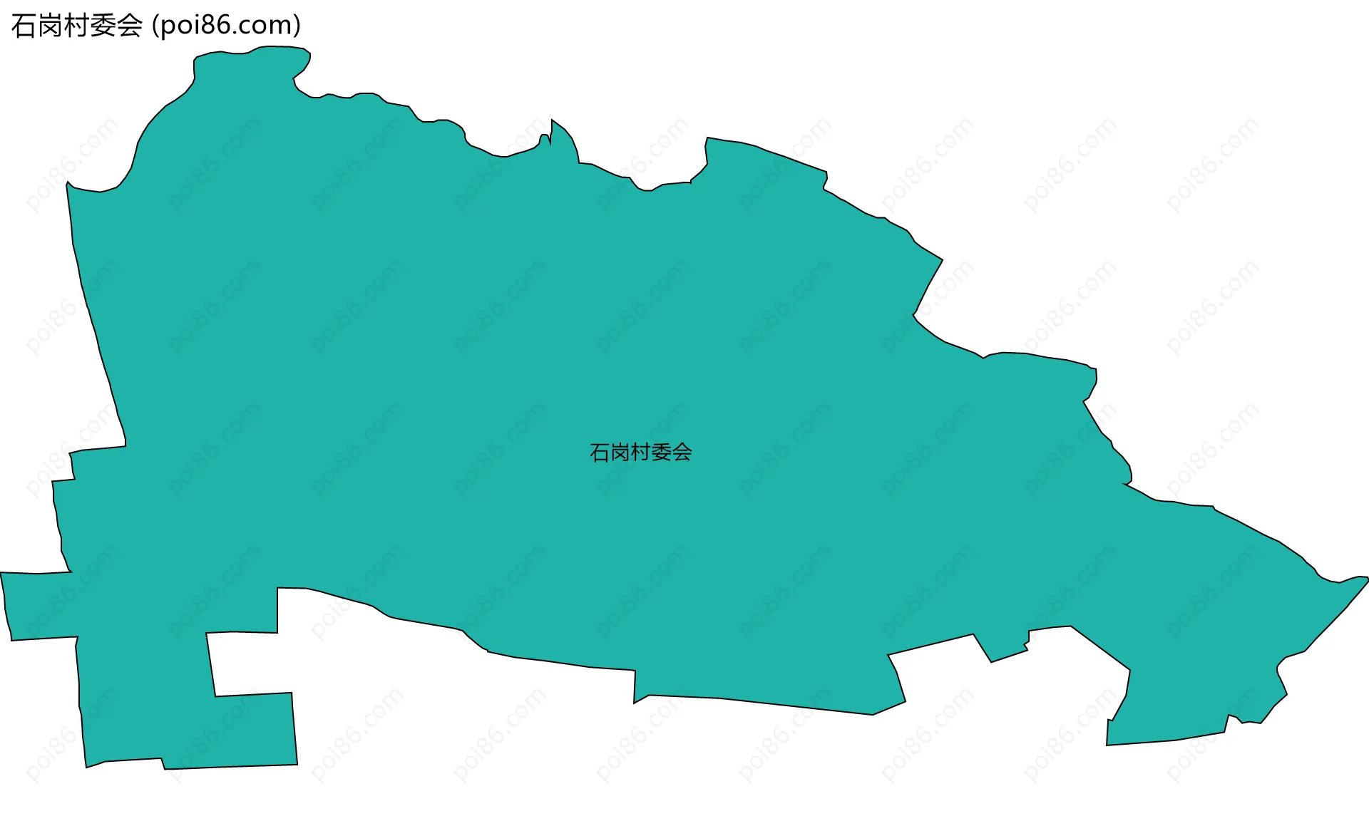 石岗村委会边界地图