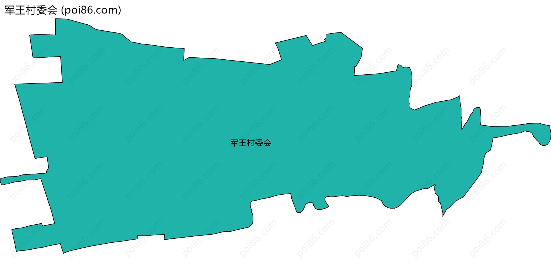 军王村委会边界地图