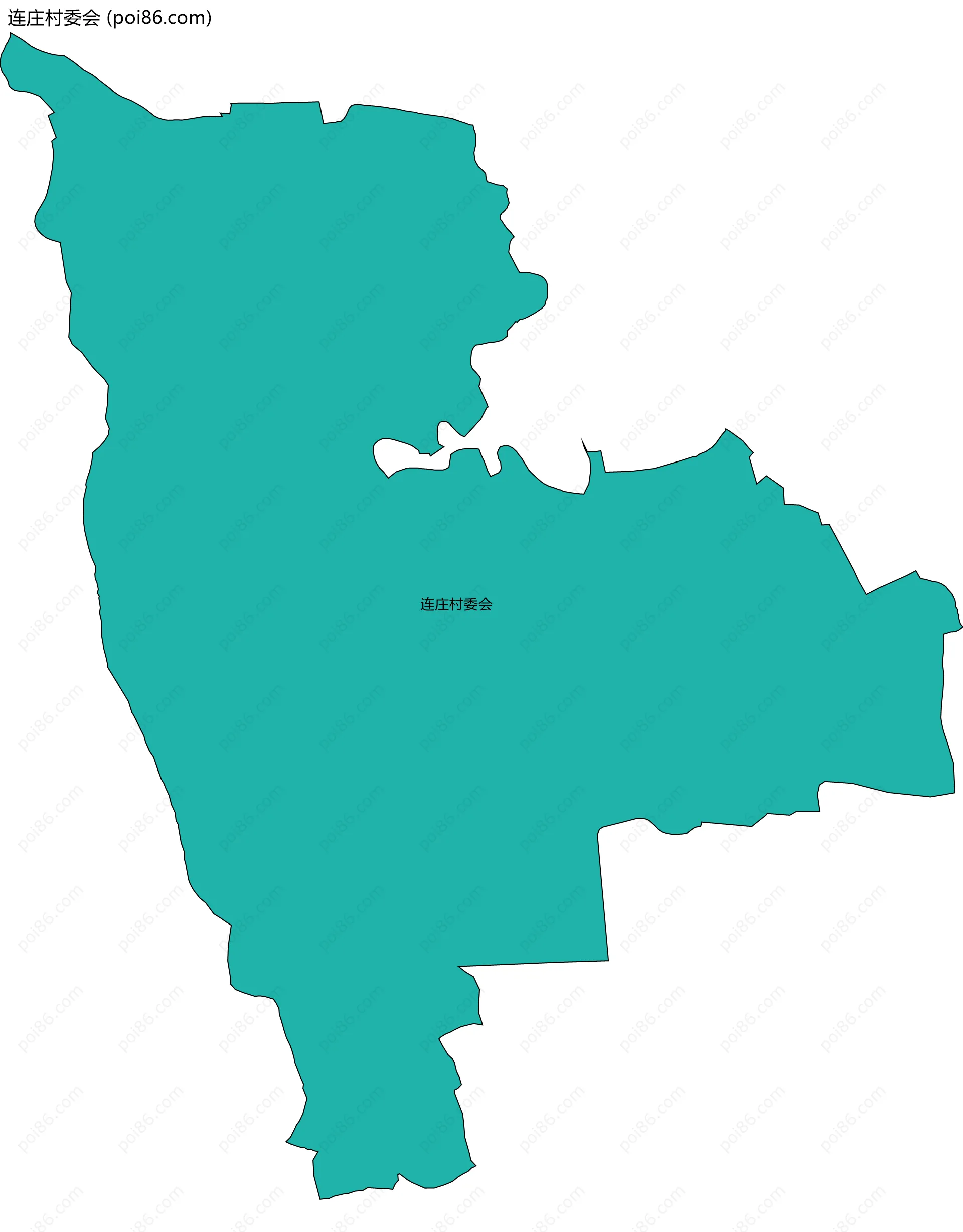 连庄村委会边界地图