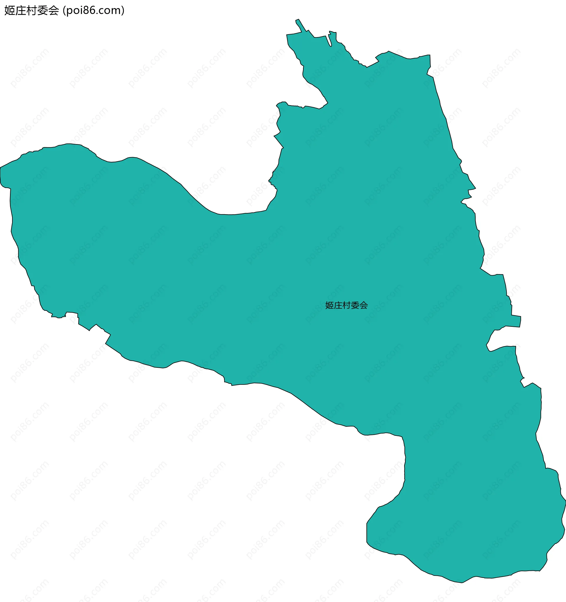 姬庄村委会边界地图