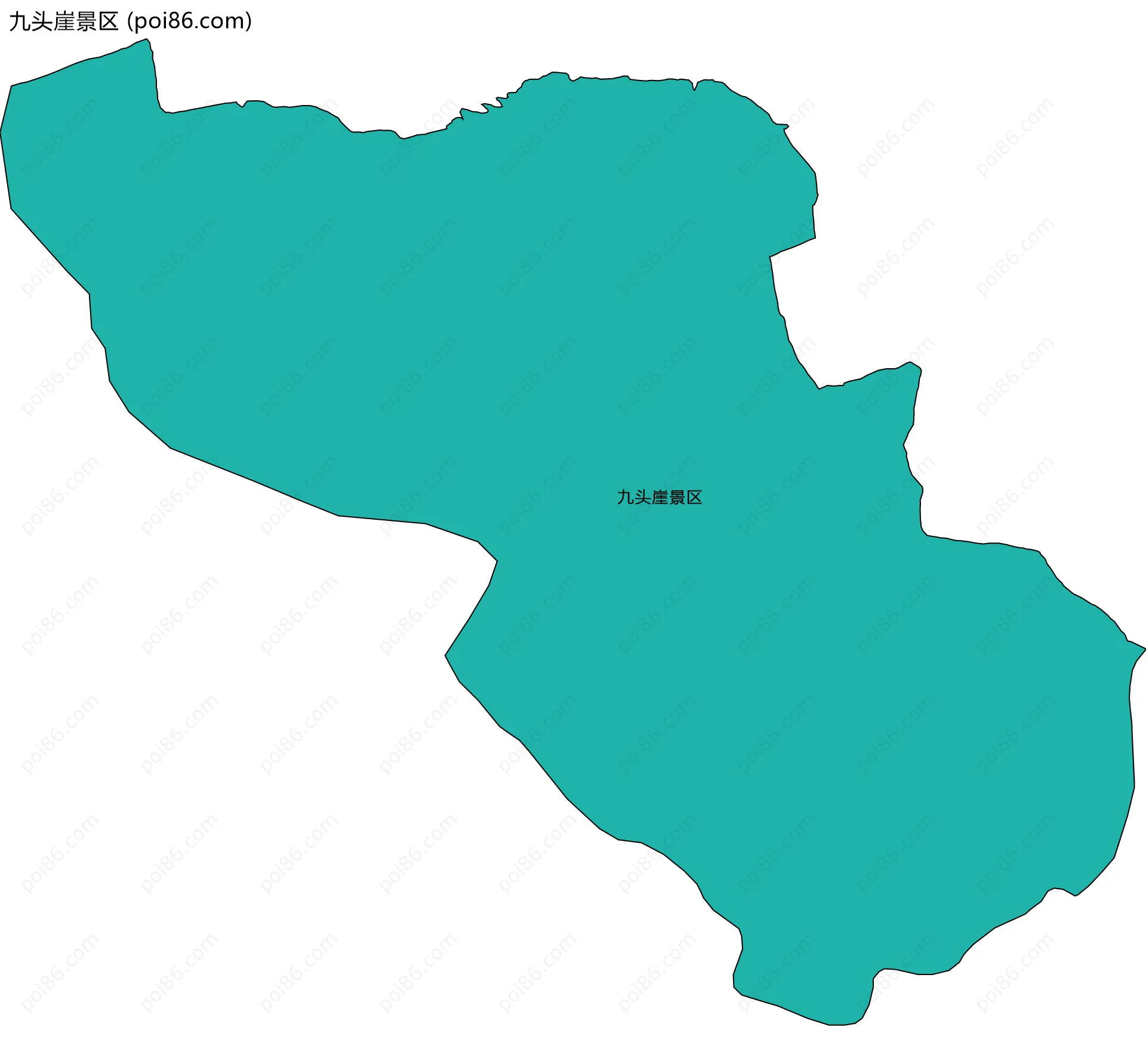 九头崖景区边界地图