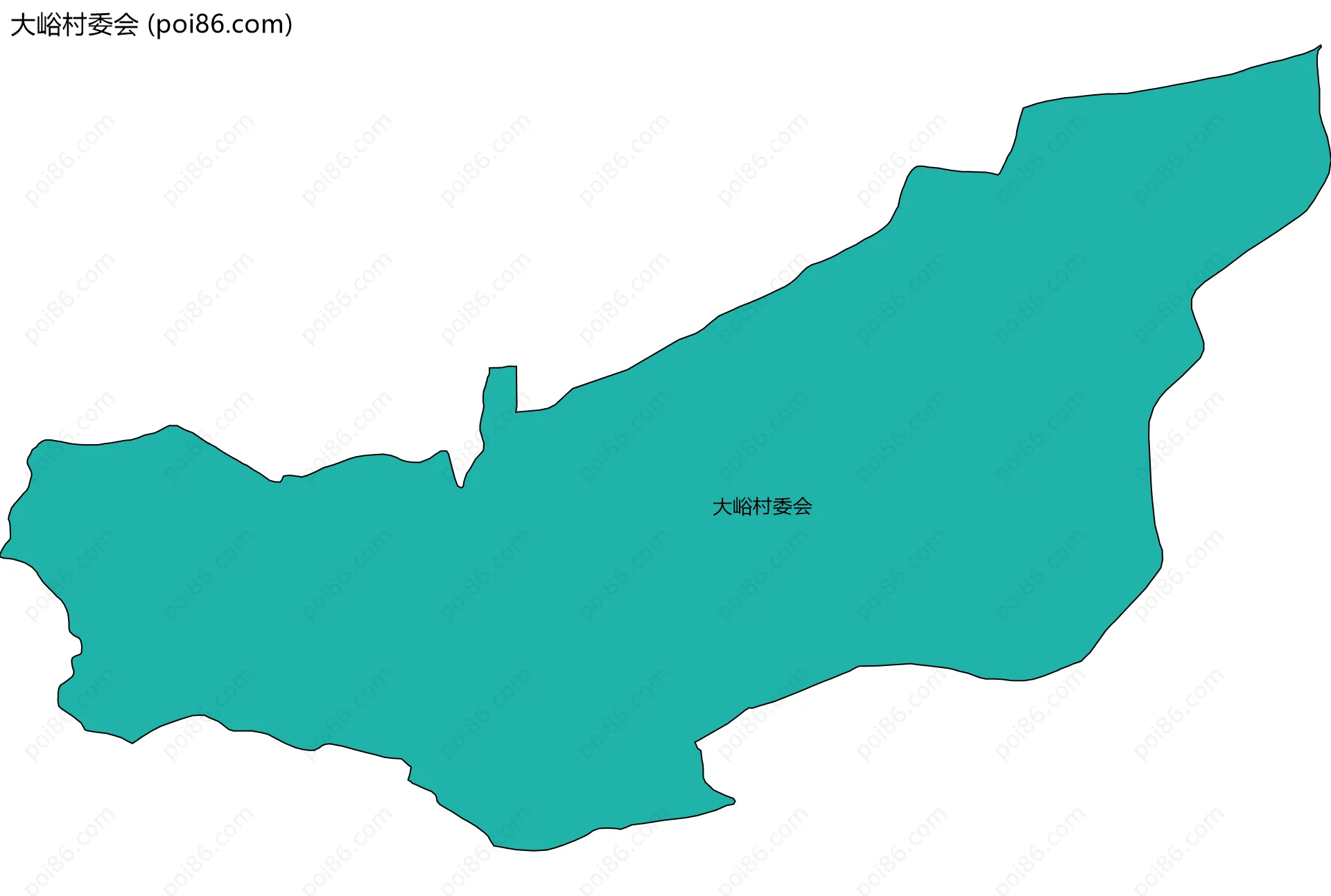大峪村委会边界地图