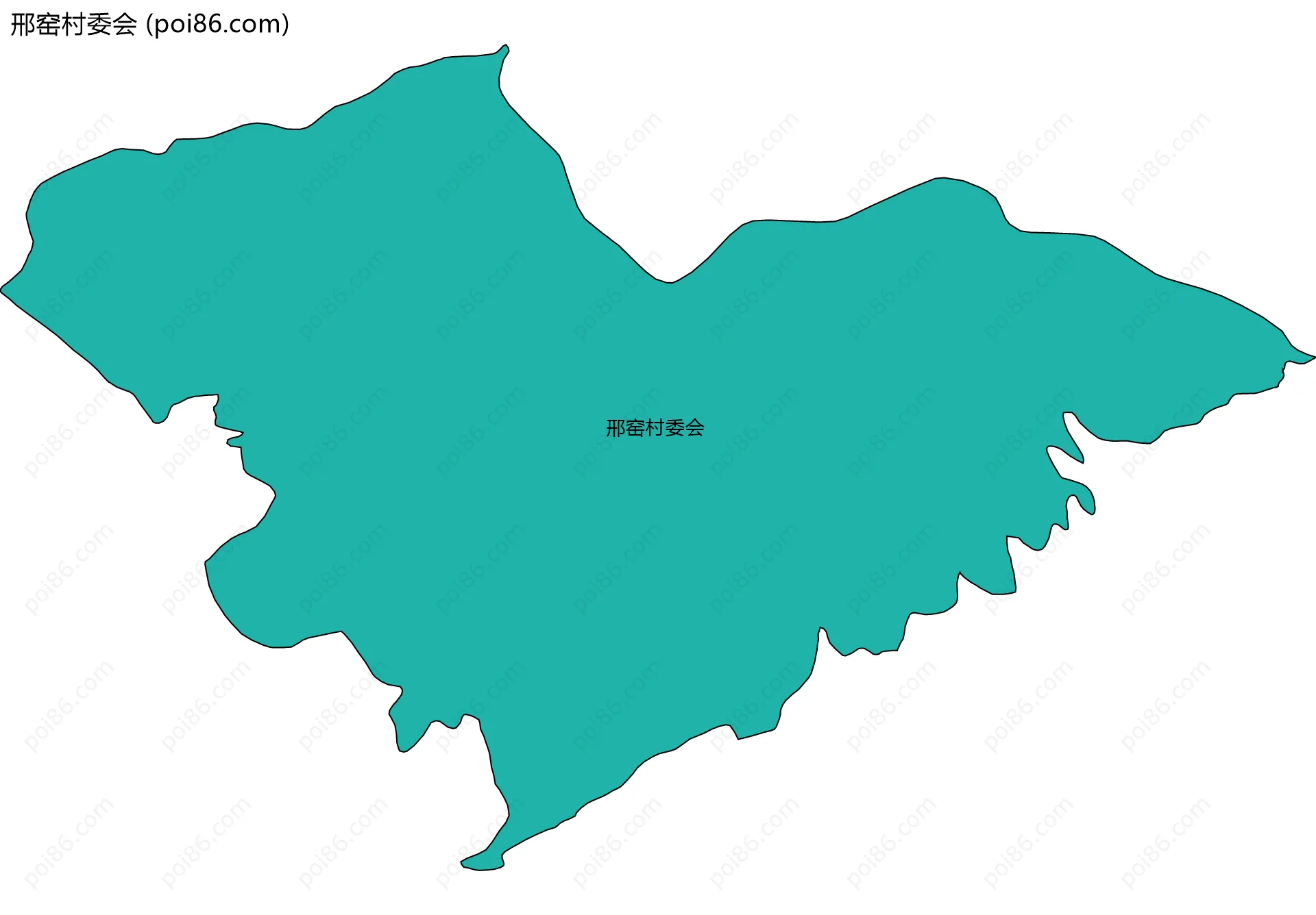 邢窑村委会边界地图