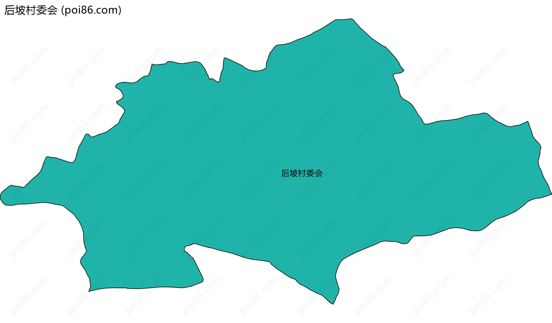 后坡村委会边界地图