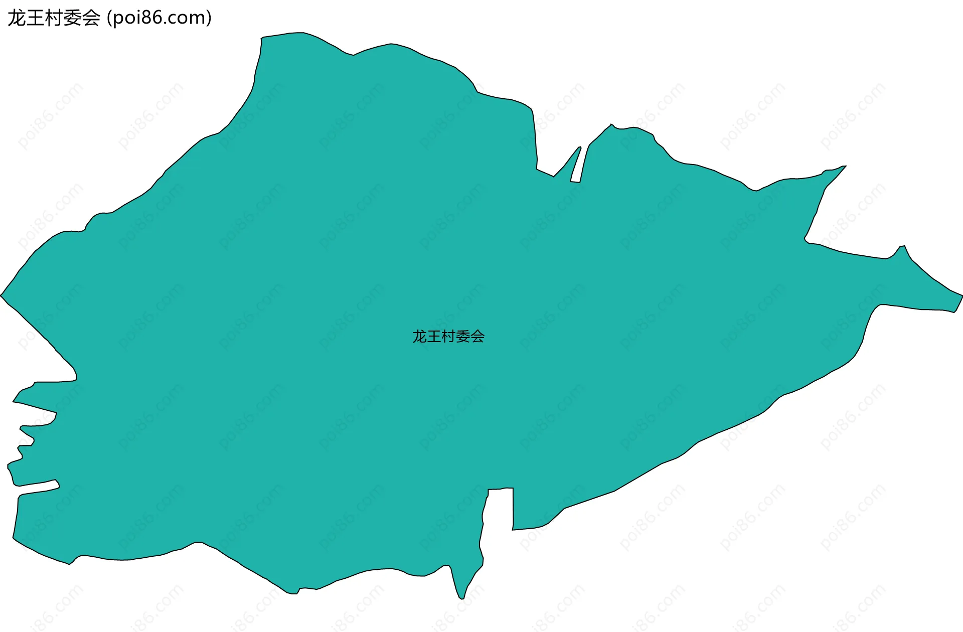 龙王村委会边界地图