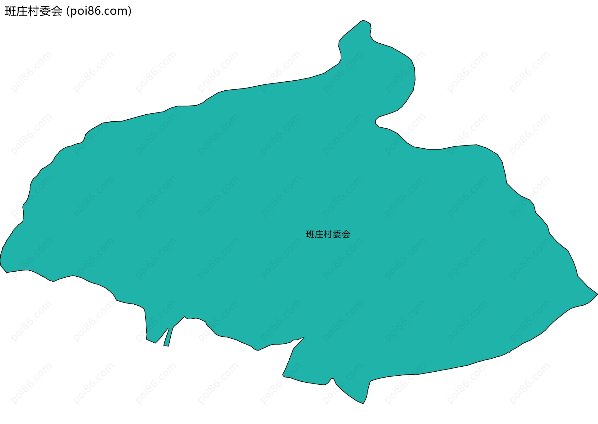 班庄村委会边界地图