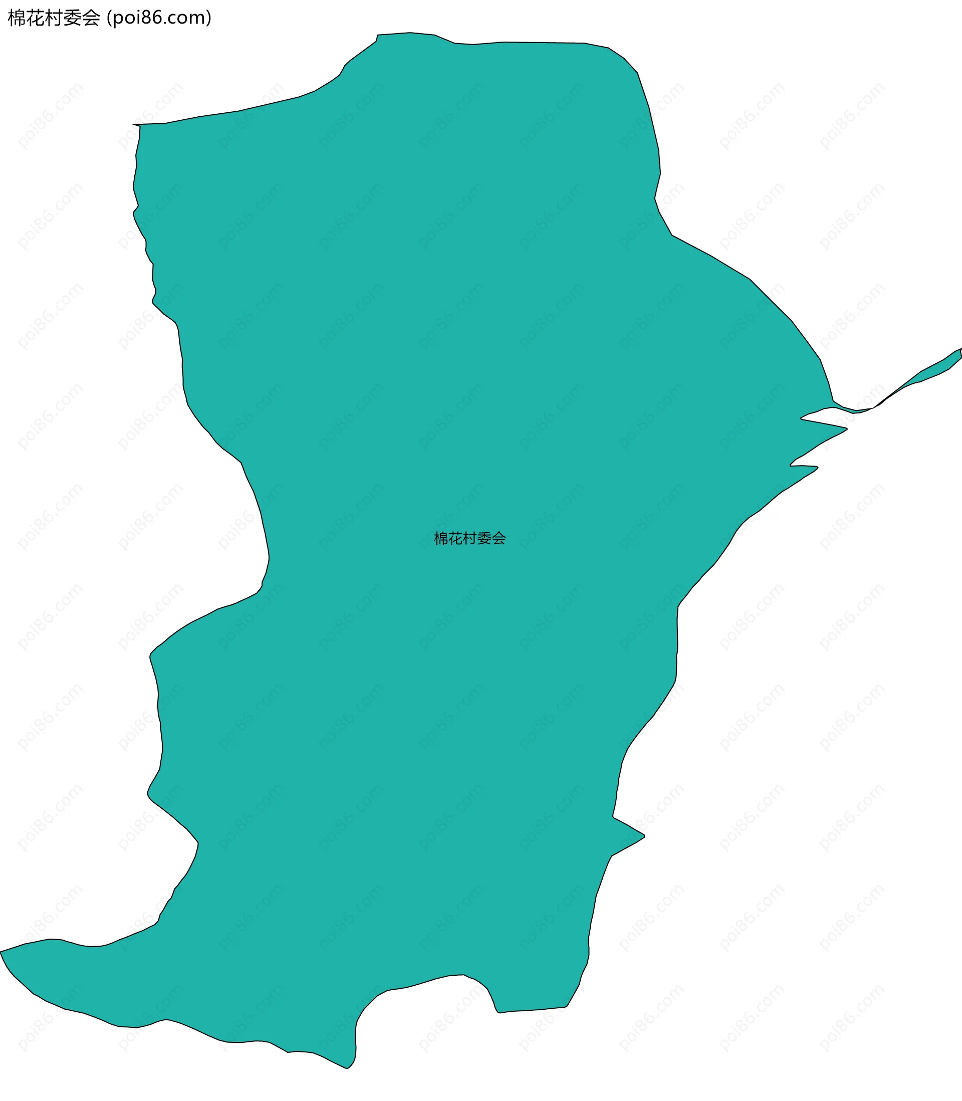 棉花村委会边界地图