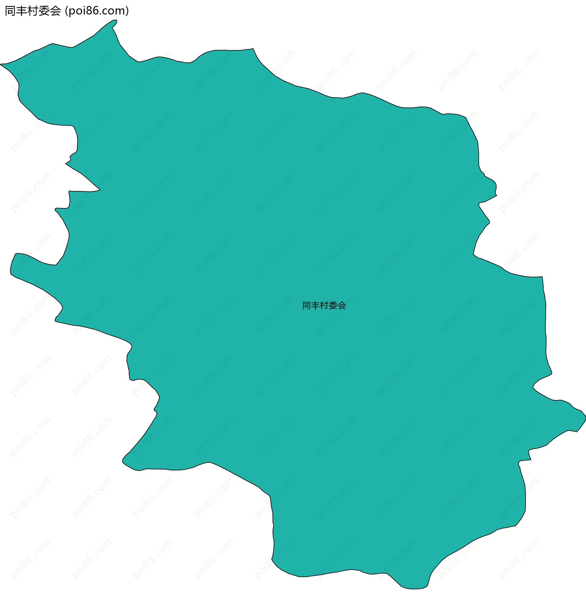 同丰村委会边界地图