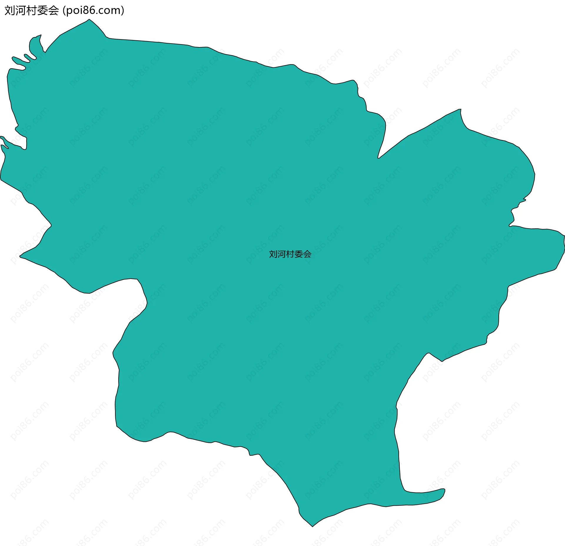 刘河村委会边界地图