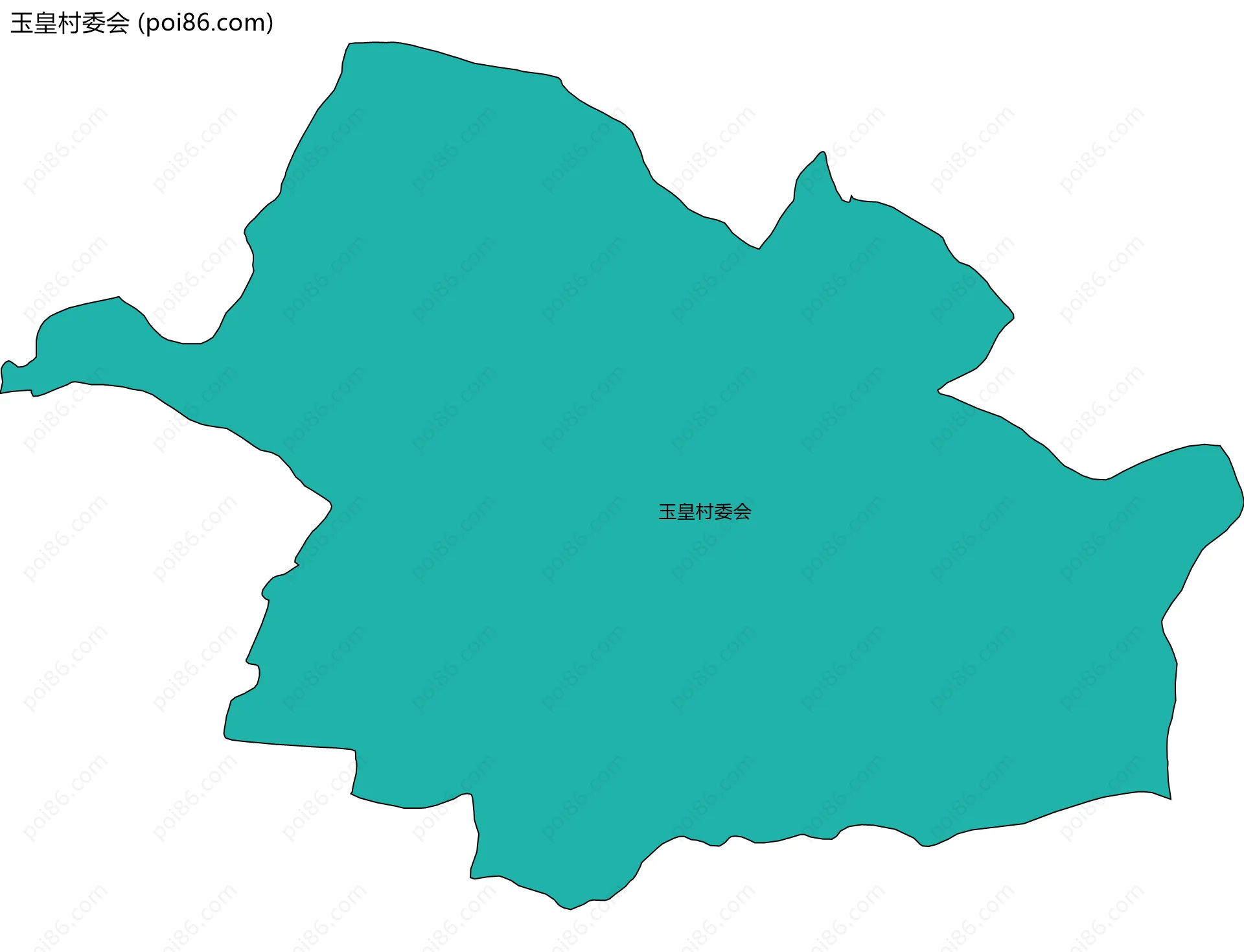 玉皇村委会边界地图