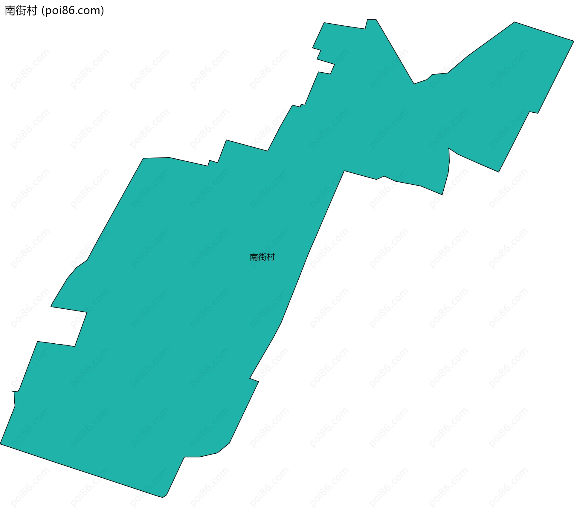 南街村边界地图