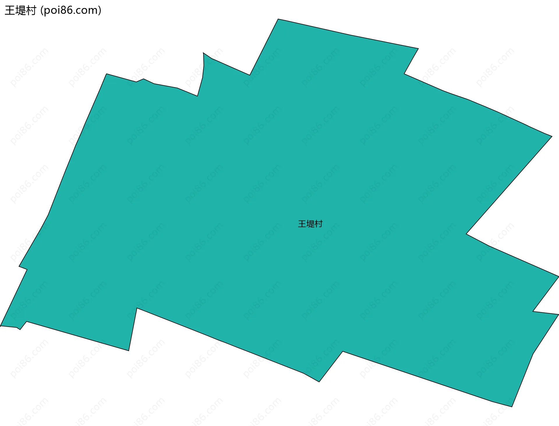 王堤村边界地图