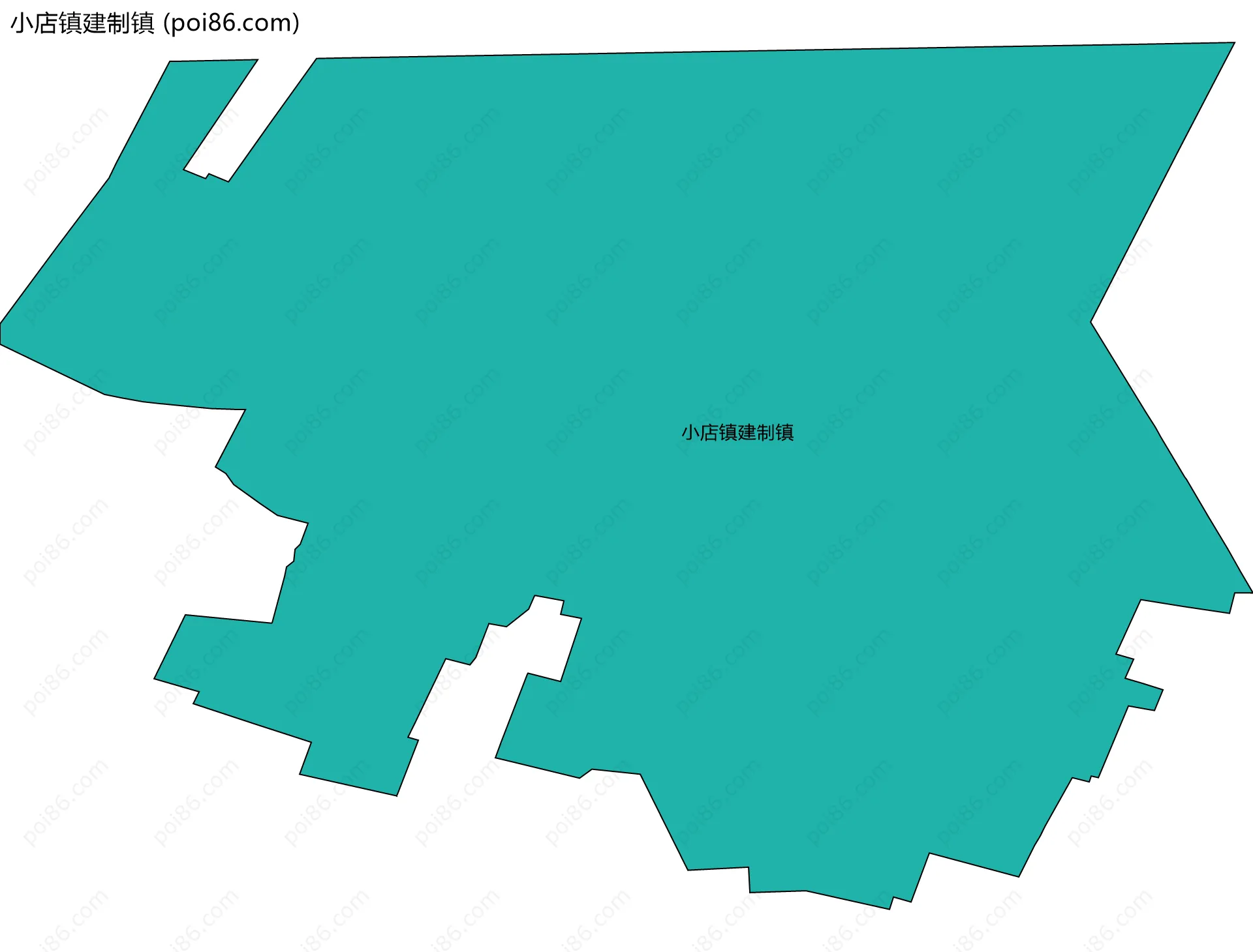 小店镇建制镇边界地图