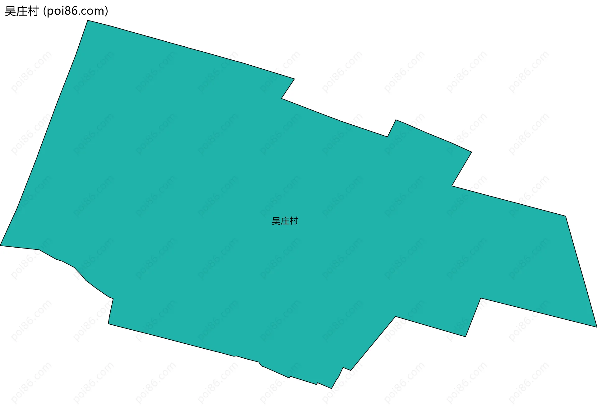 吴庄村边界地图